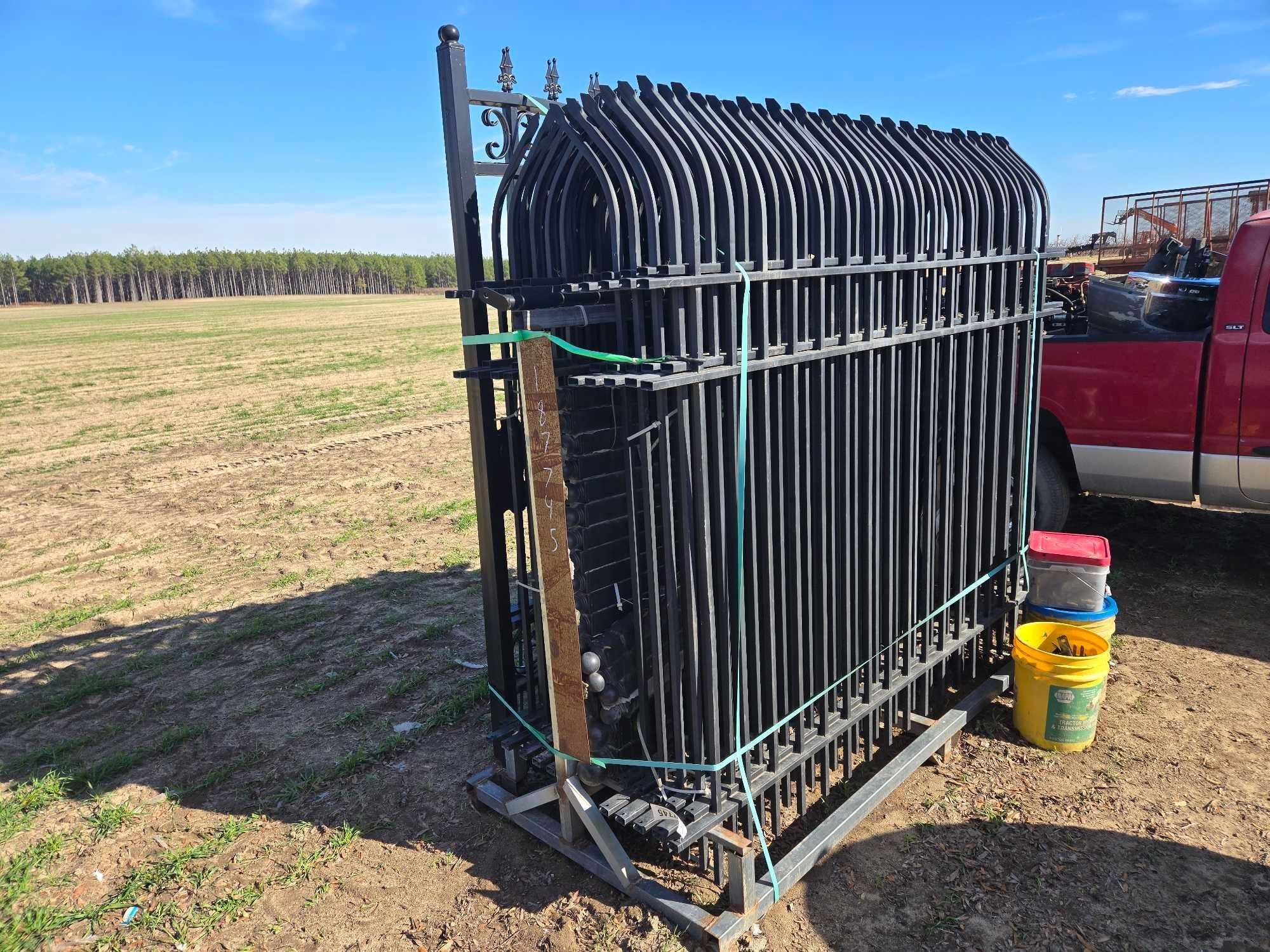 APPROX. 160' ROD IRON FENCE (A63745)