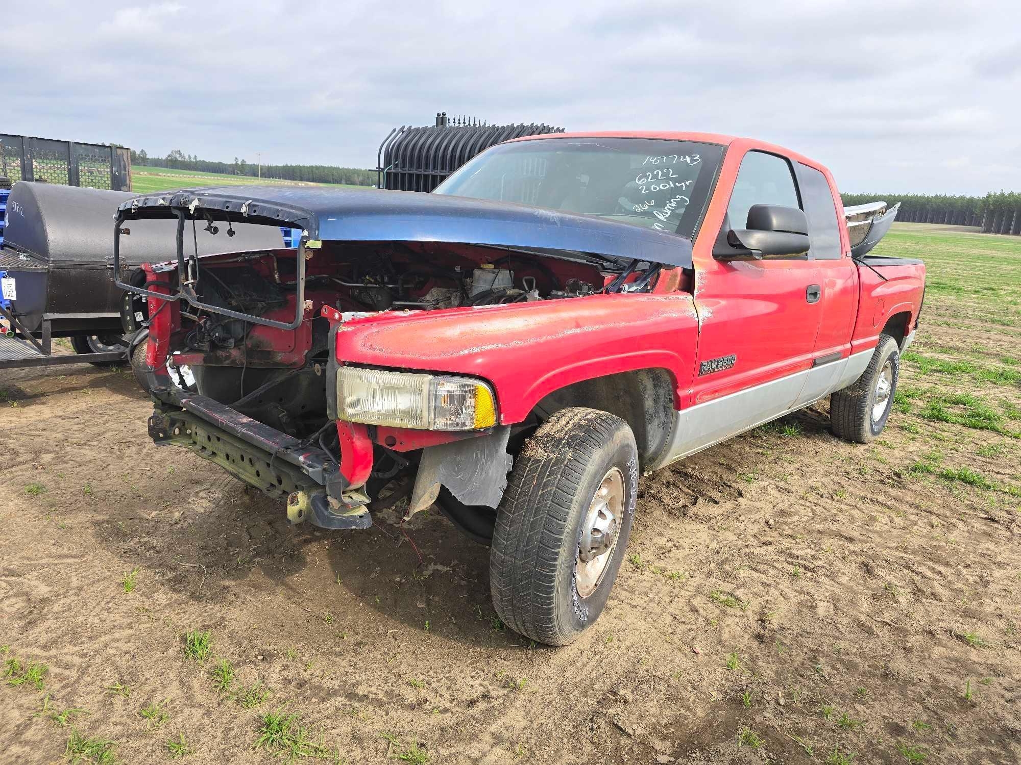 (INOP) 2001 DODGE RAM 2500 SLT LARAMIE EXT CAB TRK (A63745)