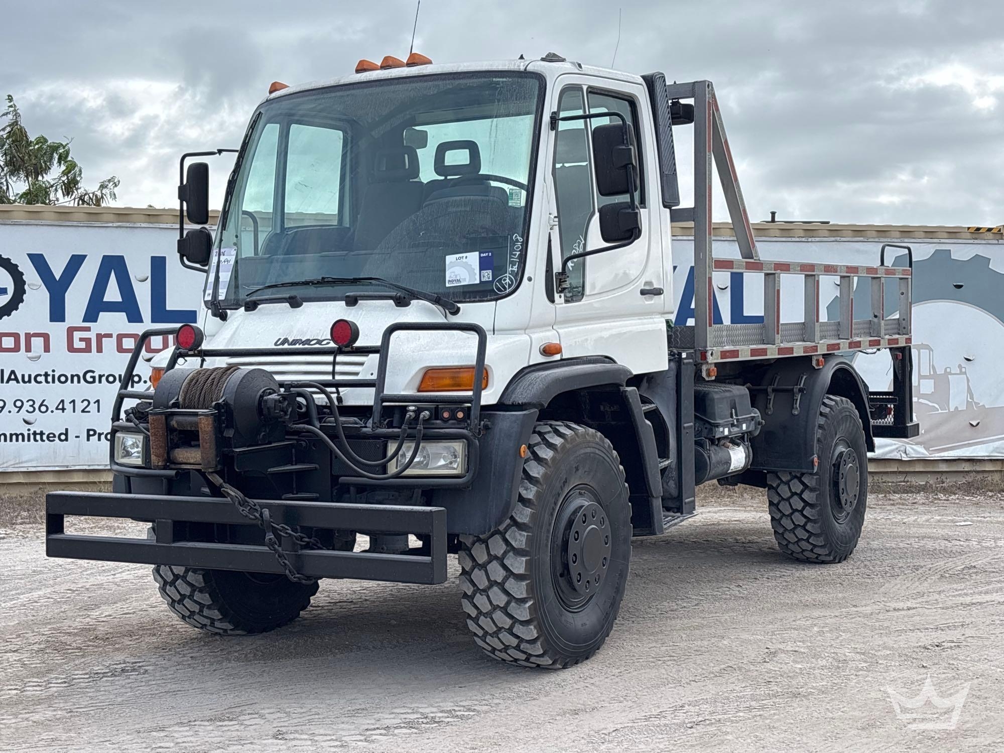 2006 Mercedes-Benz Unimog 405 4x4 Flatbed Truck (A56859)