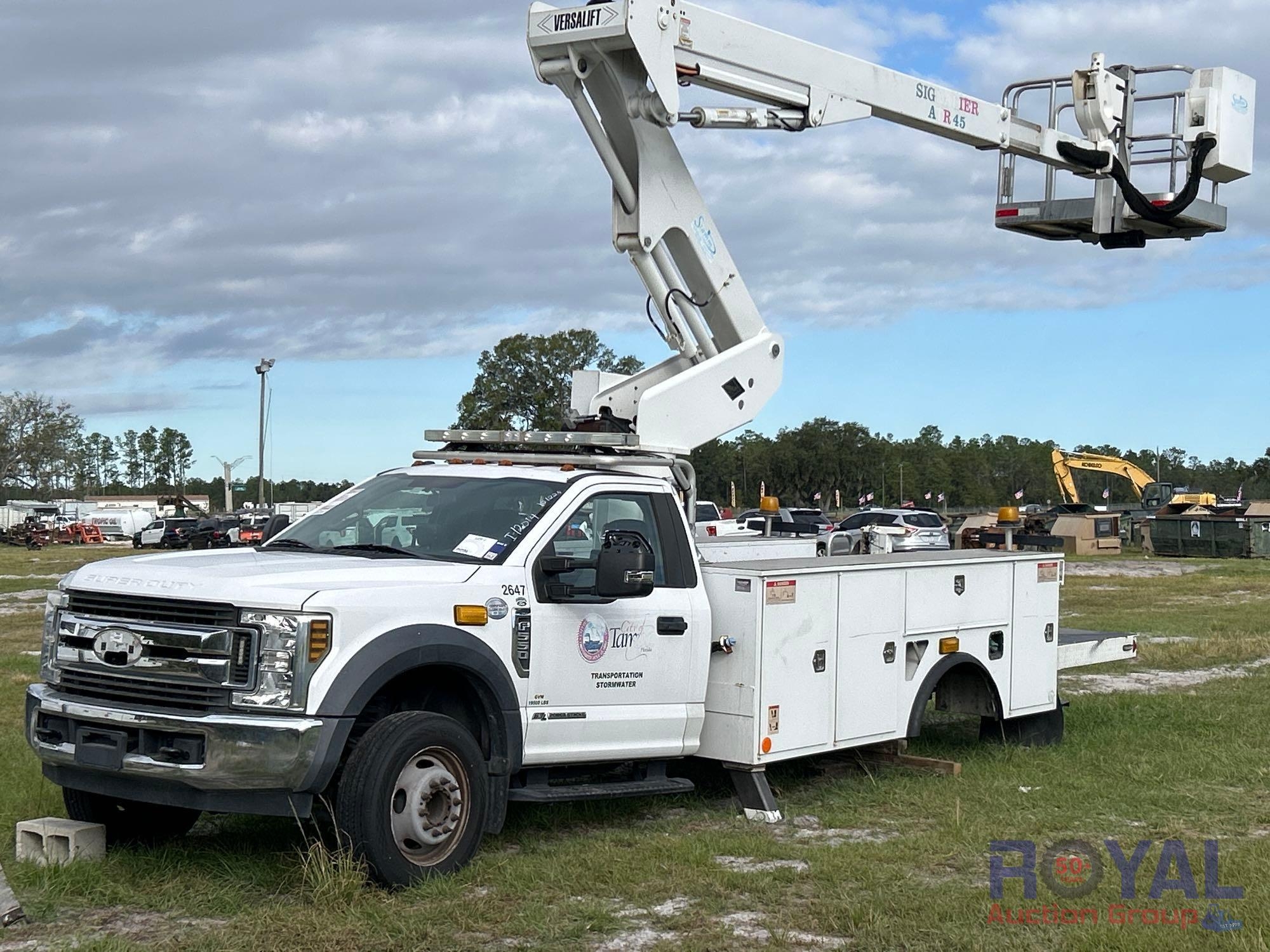2018 Ford F-550 Versalift Stamm ATR45N 40ft Bucket Truck (A55852)