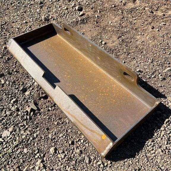 Mini Skid-Steer Steel Mounting Plate (New/Unused) (A59225)