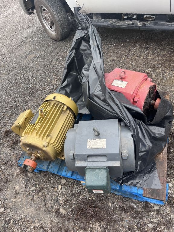 Pallet of 3 Large Electric Motors (A62679)