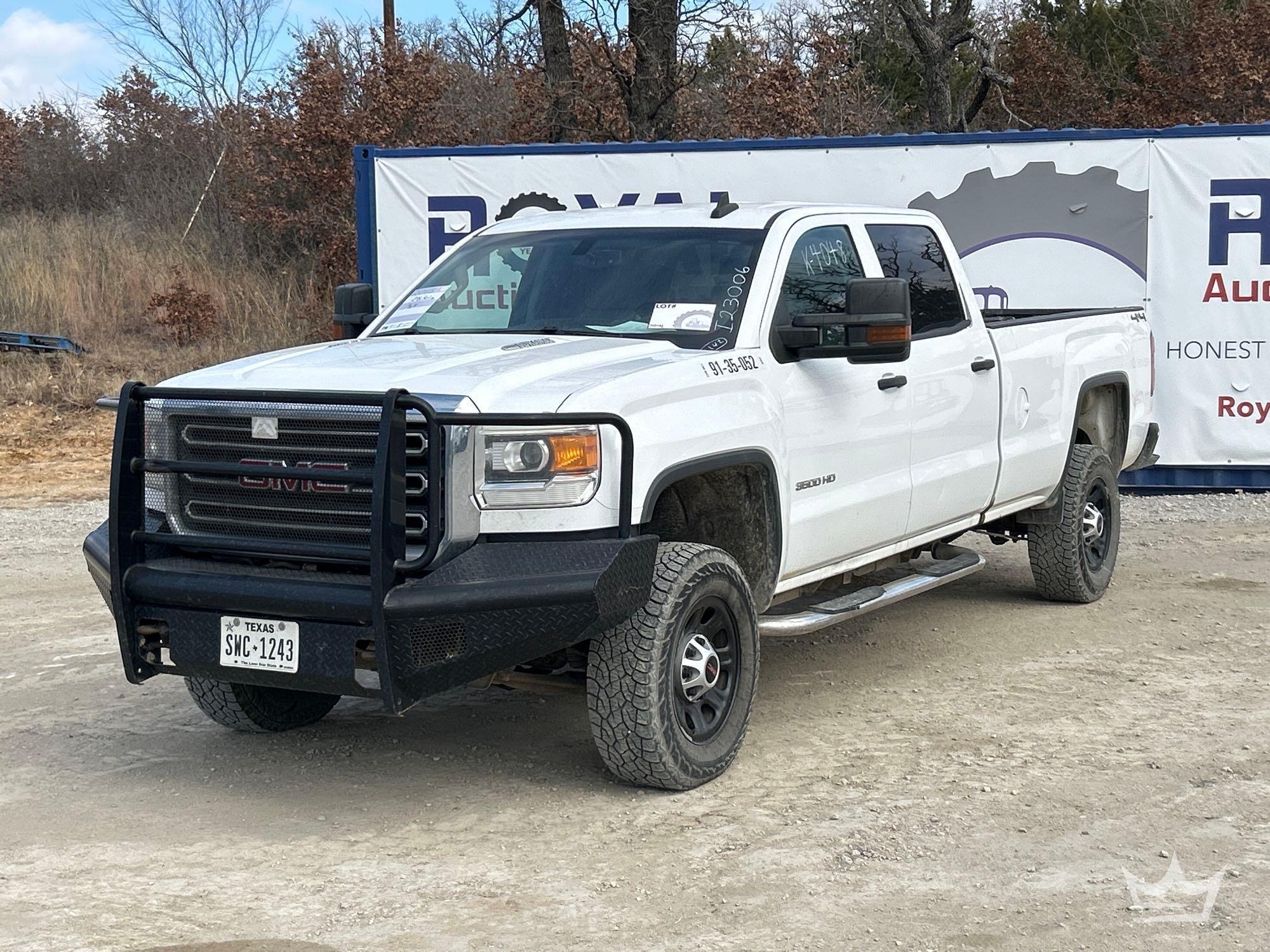2015 GMC 3500 HD 4x4 Crew Cab Pickup Truck (A60352)