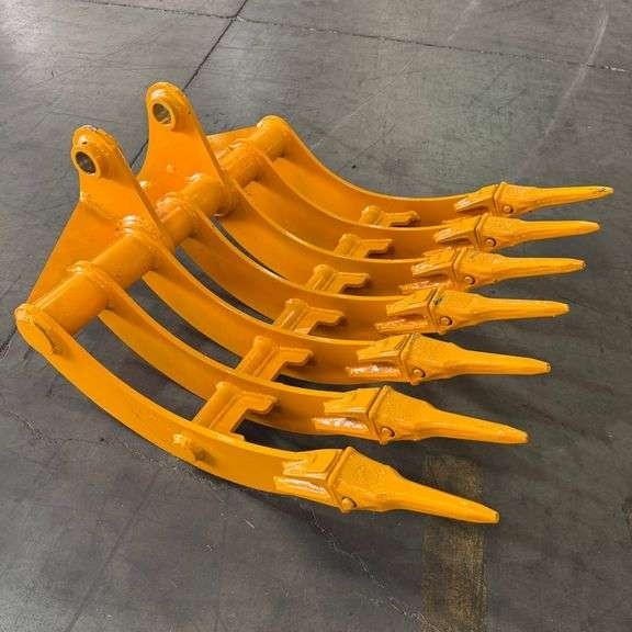 Heavy Duty 44in Excavator Rake (Fits CAT 305) (New/Unused) (A59225)