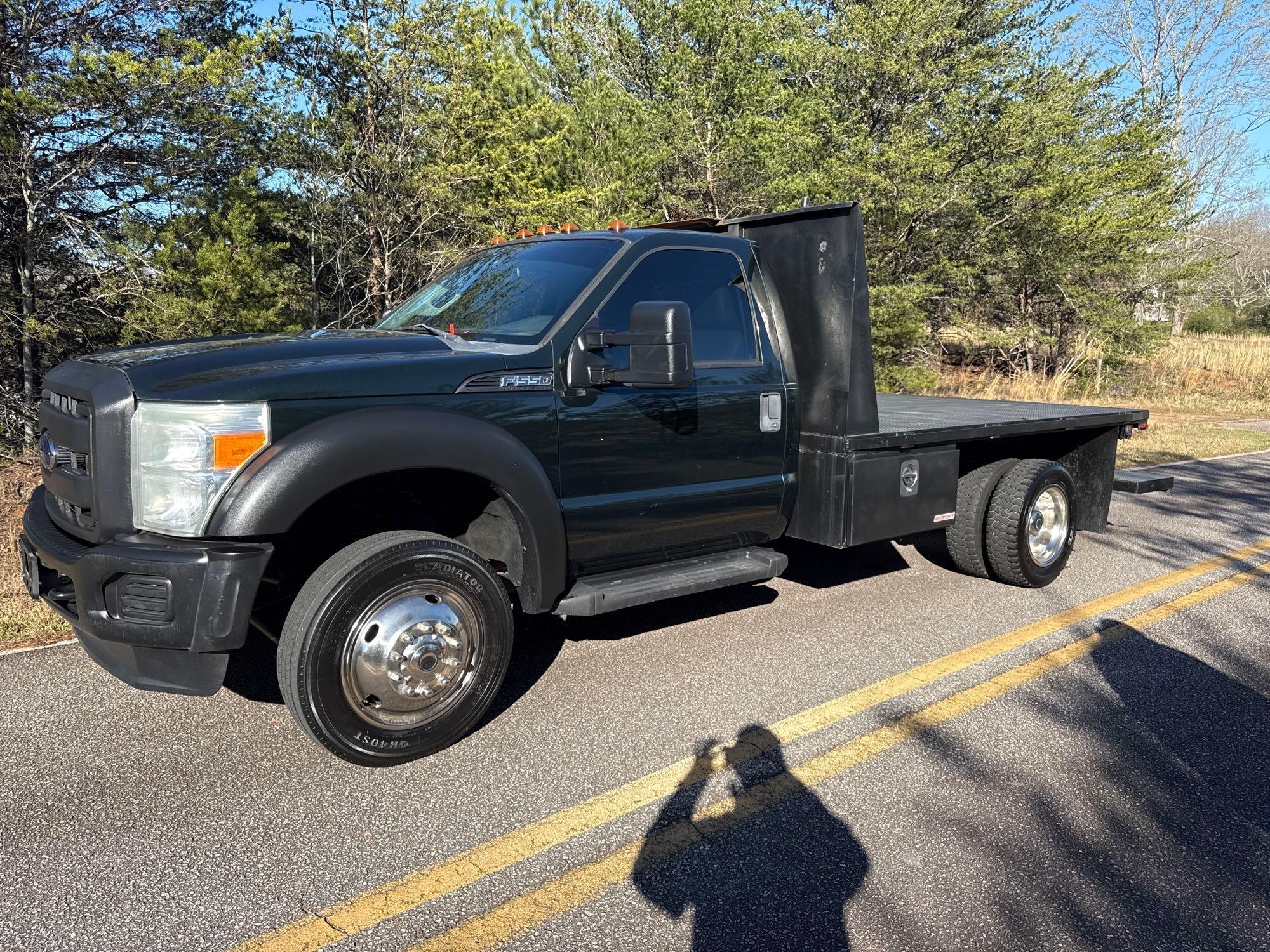 2012 Ford F-550 Flatbed Truck, VIN # 1FDUF5GY6CEB41814 (A65563)