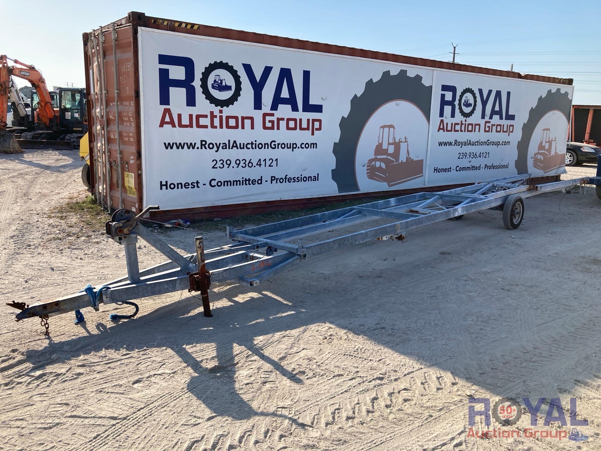 2004 30ft S/A Scissor Pontoon Boat Trailer (A46684)