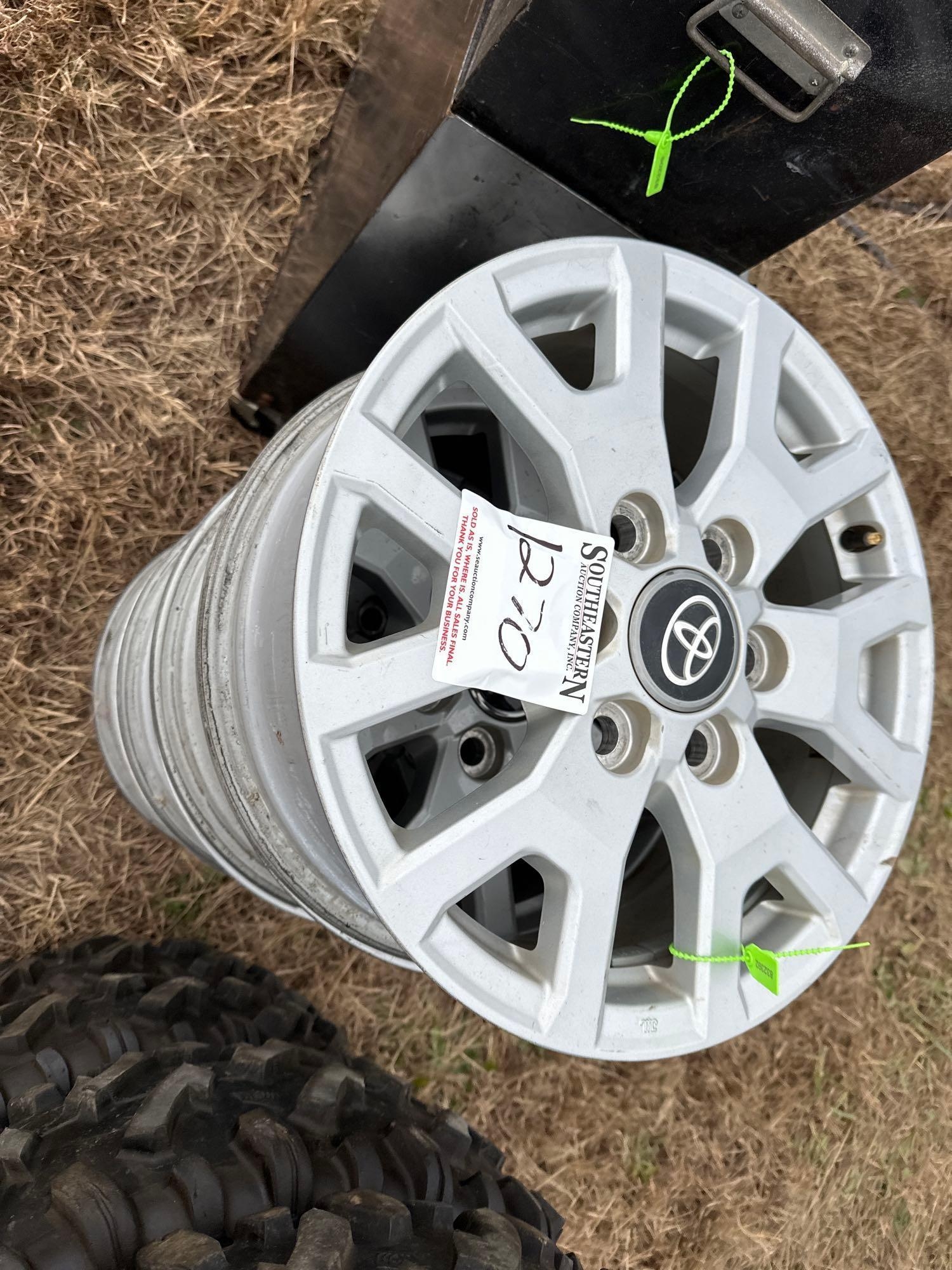 (4) Aluminum 6 Lug Toyota Rims (A57454)