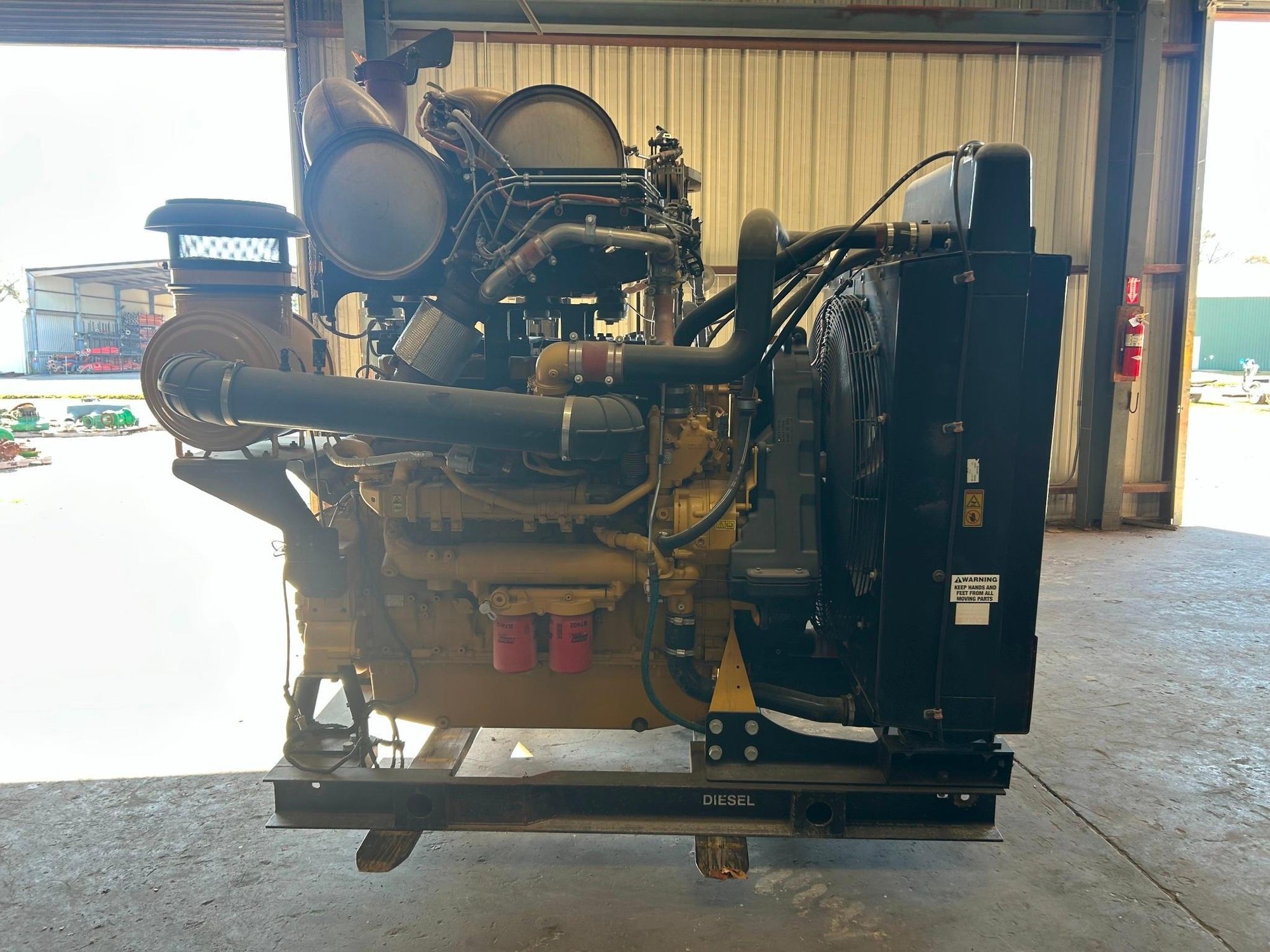 Caterpillar C18 Industrial Diesel Engine - Serial N8F01120 - Power Unit - Pump Takeout (A63689)