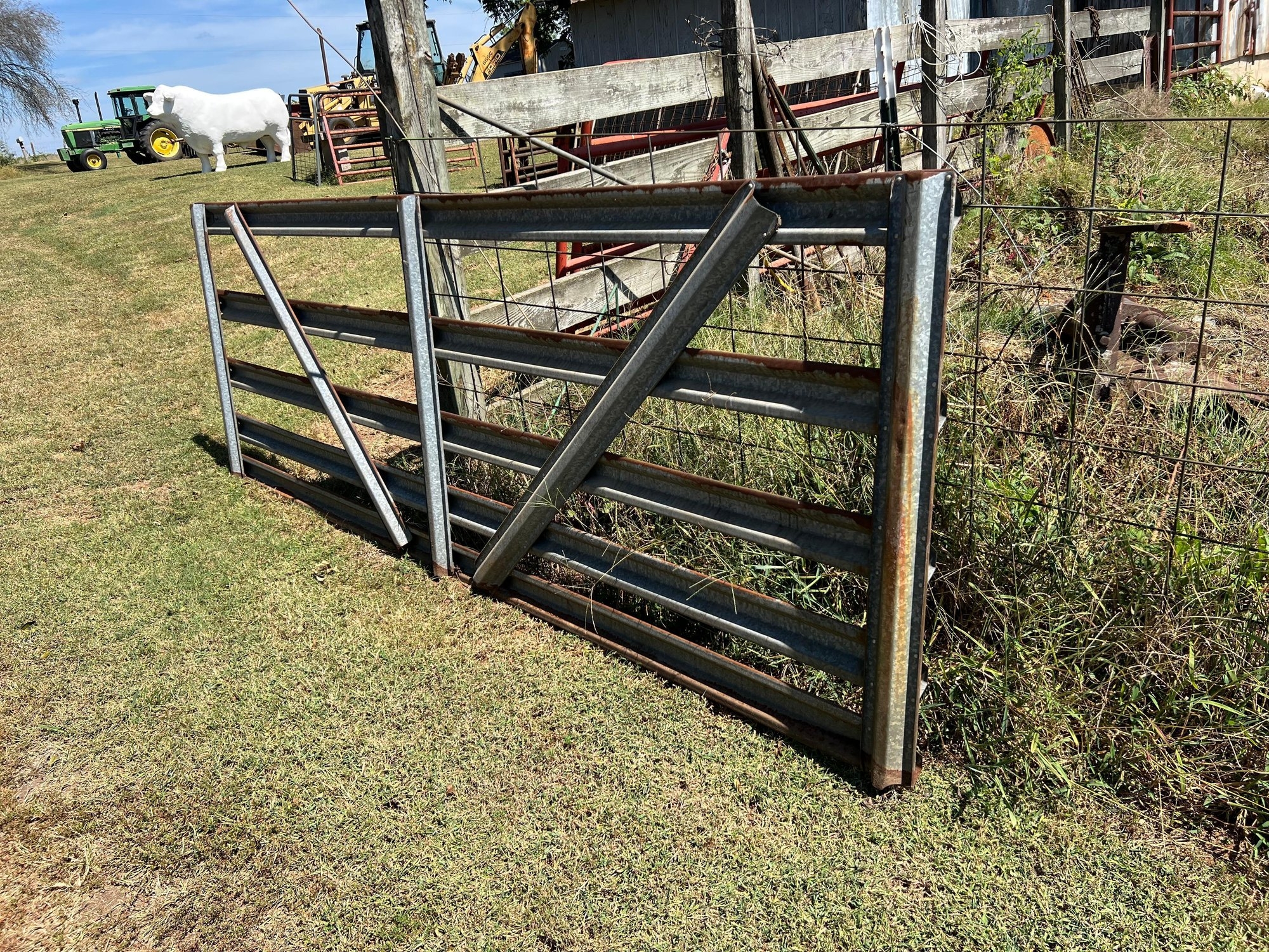 Galvanized Livestock Gates (2x Gates) (A55301)