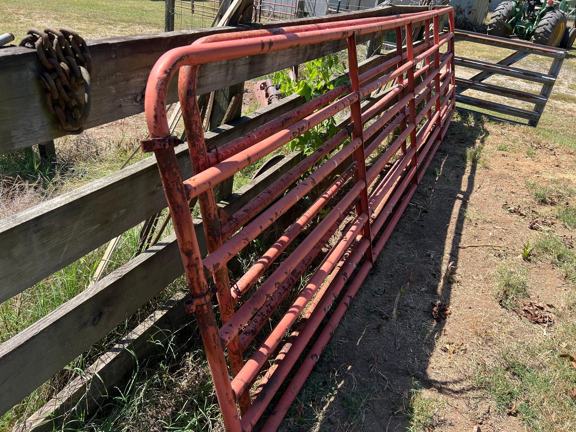 Galvanized Livestock Gates - 4FT x 18FT (2x Gates) (A55301)