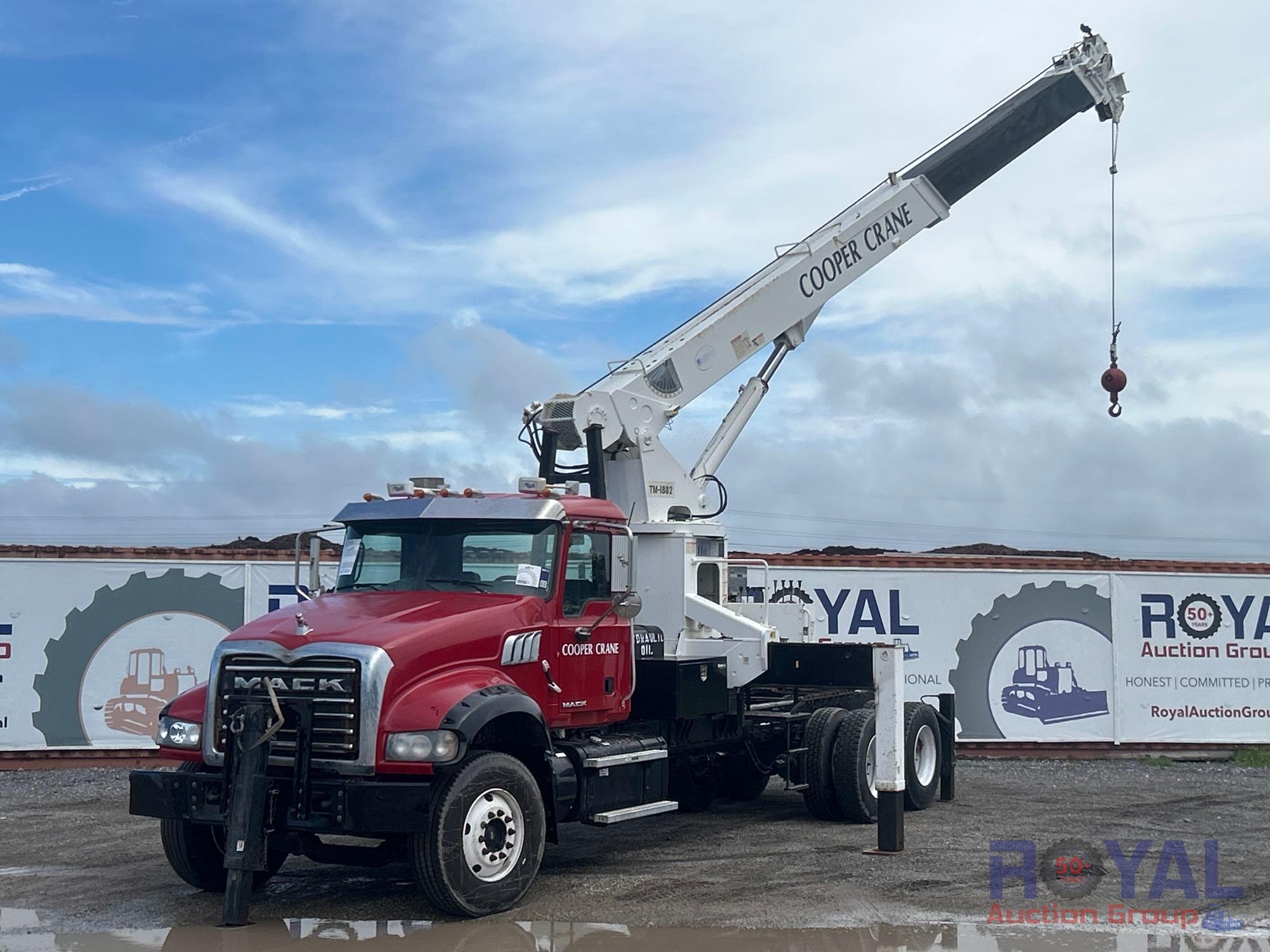 2011 Mack GU713 Granite Cooper TM-1882 18 Ton Crane Truck (A55788)
