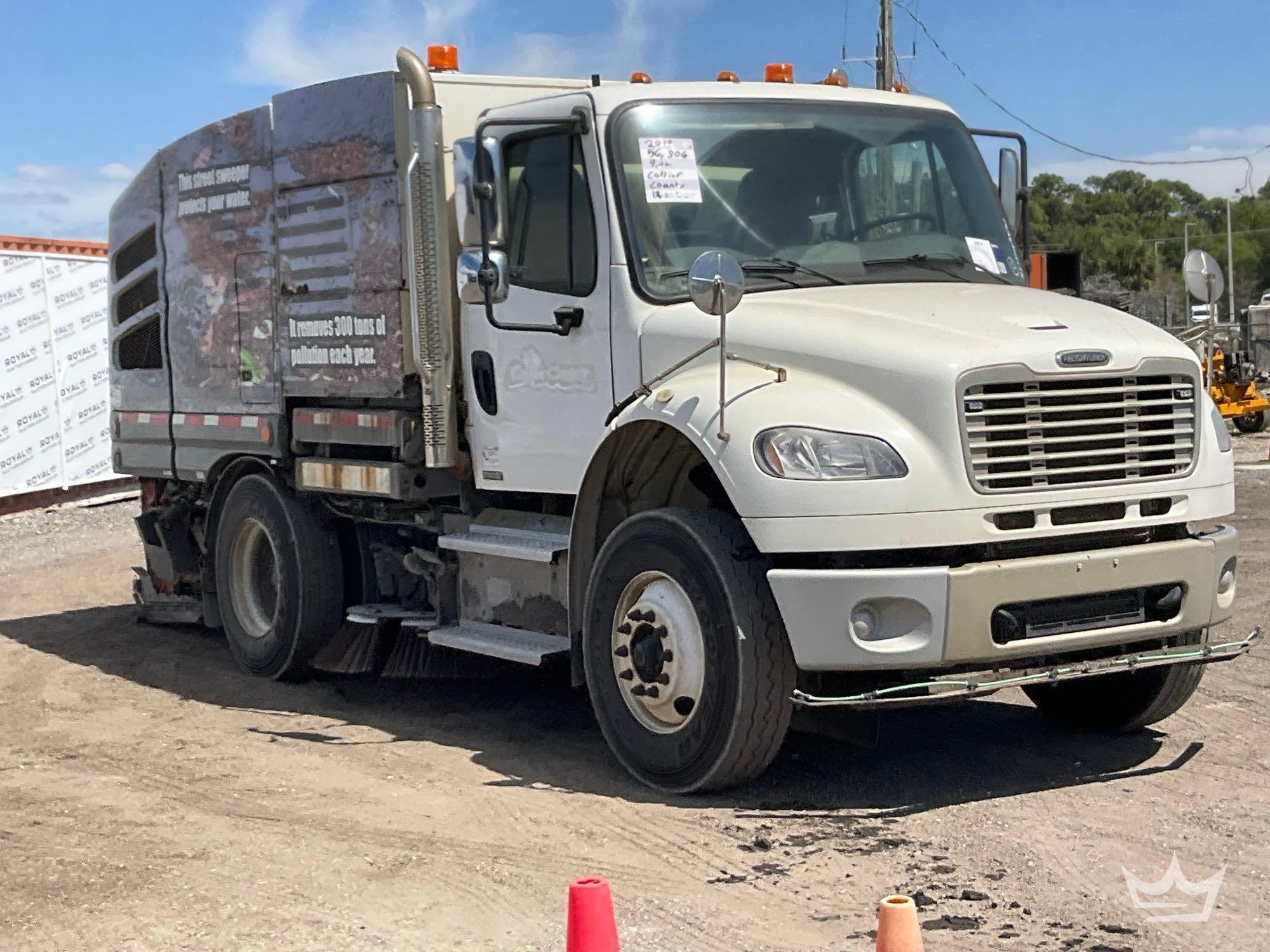 2018 Freightliner M2 106 Elgin Broom Bear Street Sweeper Truck (A64556)