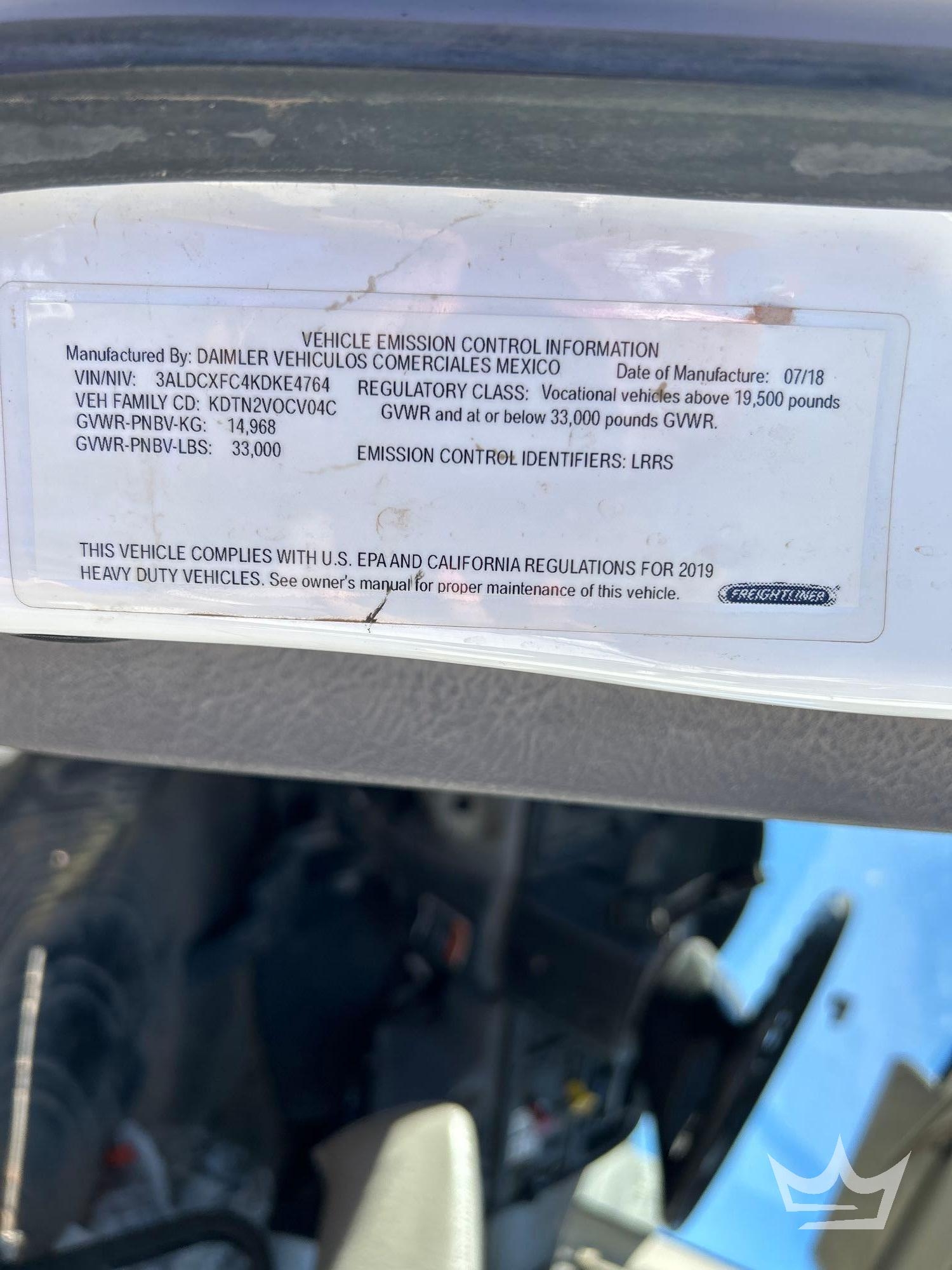 2019 Freightliner M2 106 AWD Altec DM47BTR Insulated Digger Derrick Truck (A64194)