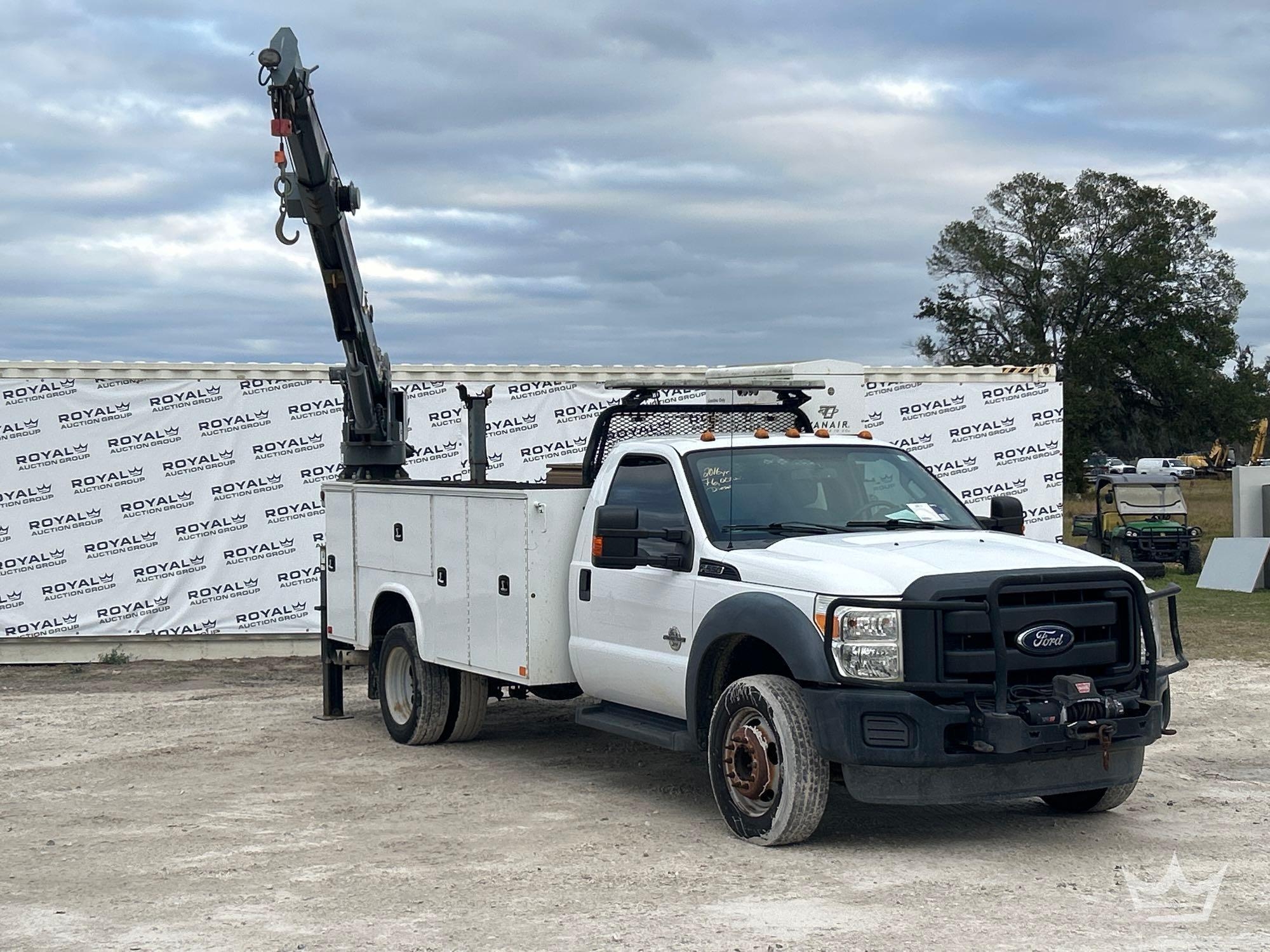 2016 Ford F-550 Venturo HT40KXX 3 Ton Crane Mechanics Truck (A59230)