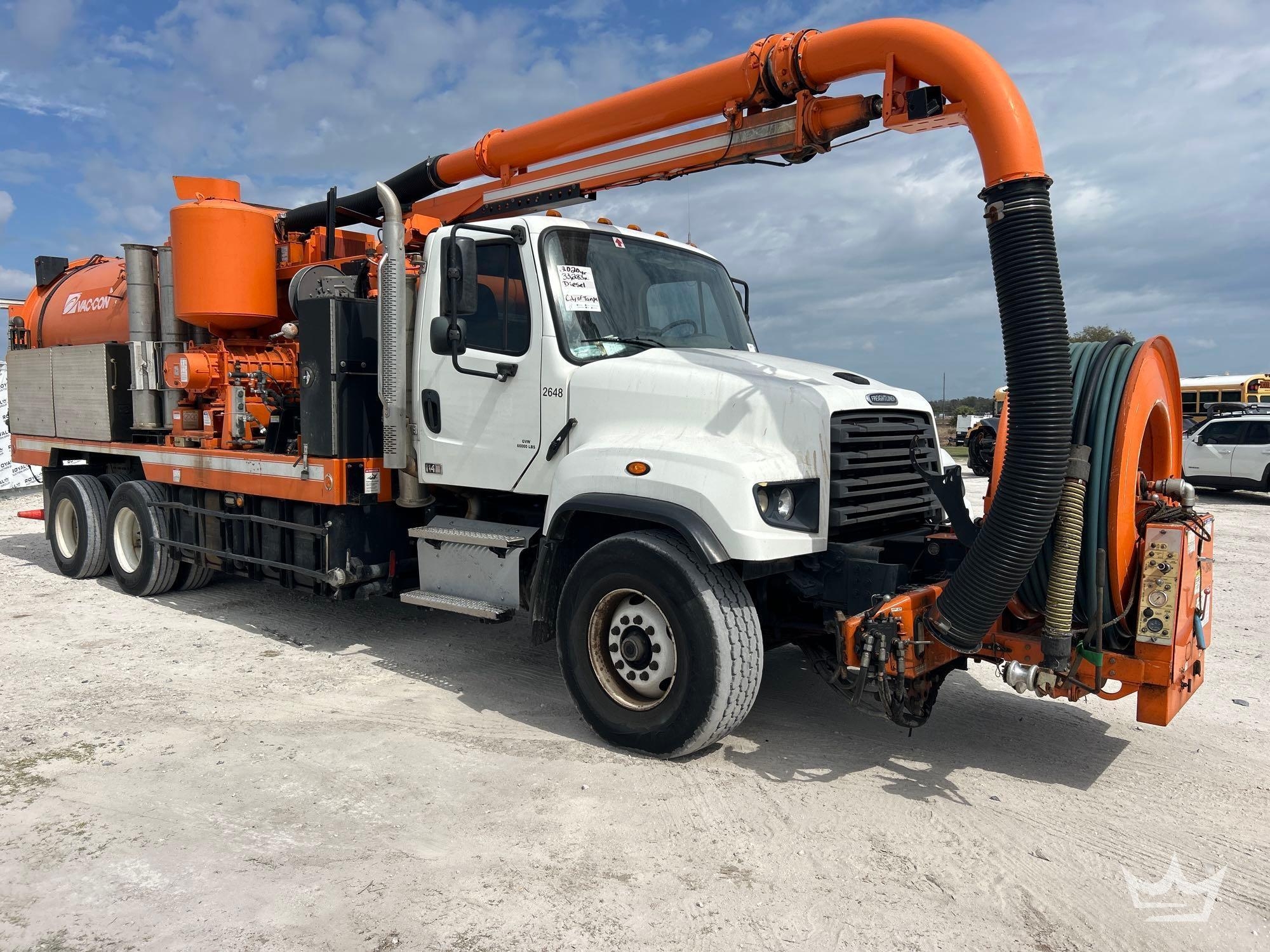 2020 Freightliner 114SD T/A VacCon VPD3611 Combination Sewer Jetter Vacuum Truck (A61573)