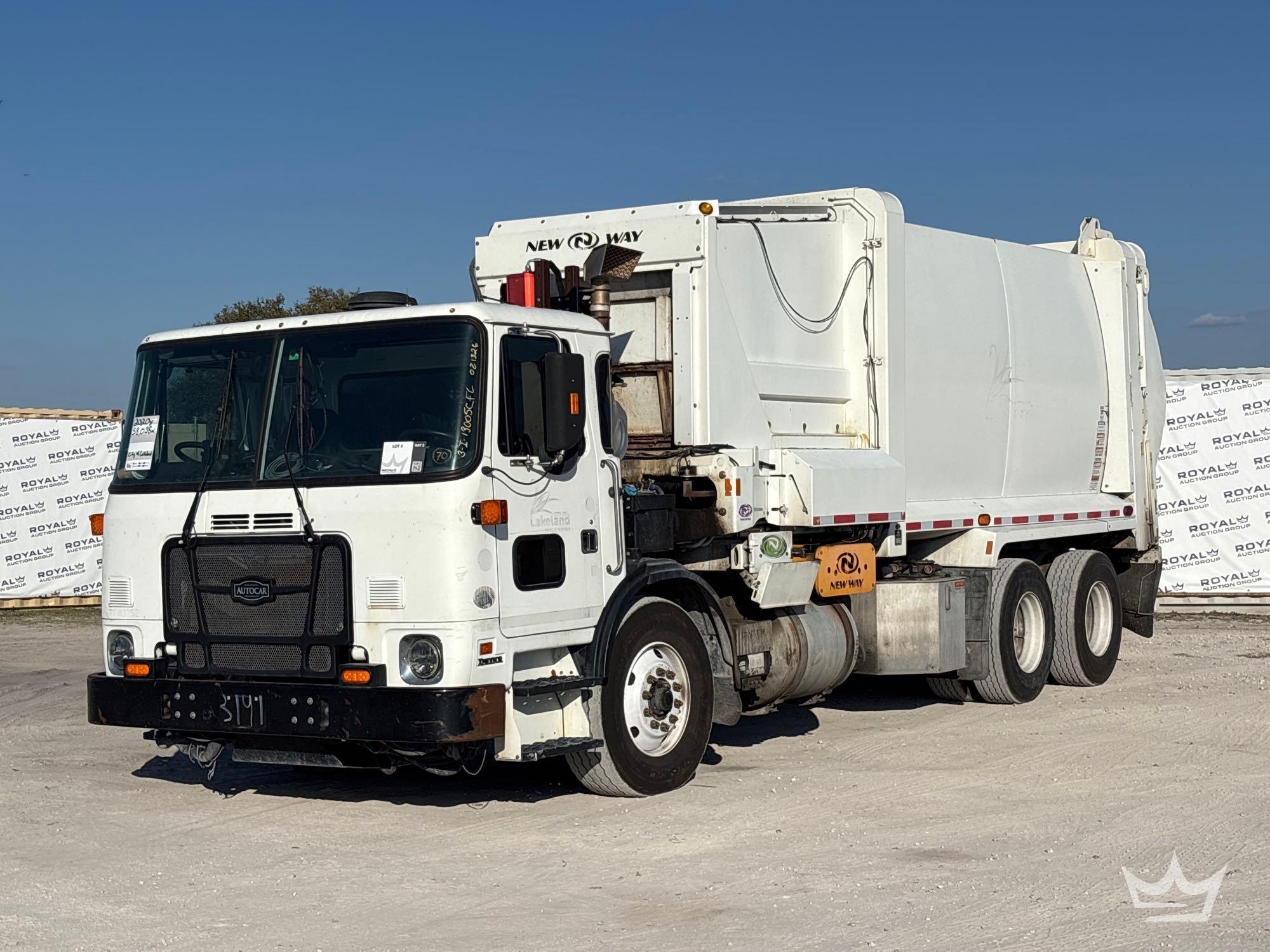 2020 Autocar Xpeditor T/A New Way Side Loader Garbage Truck (A61573)