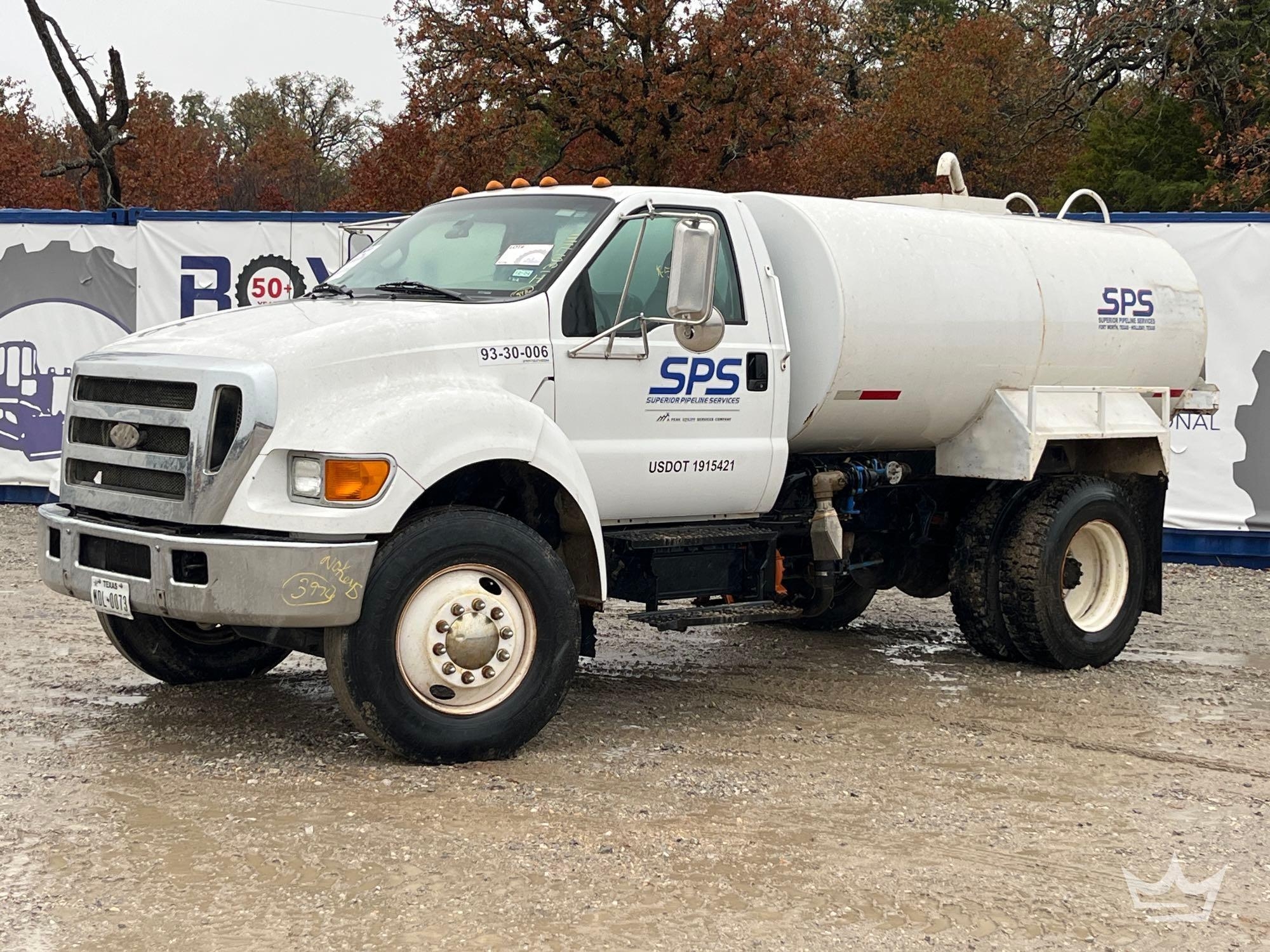 2007 Ford F-750 2,000 Gallon Water Truck (A55973)