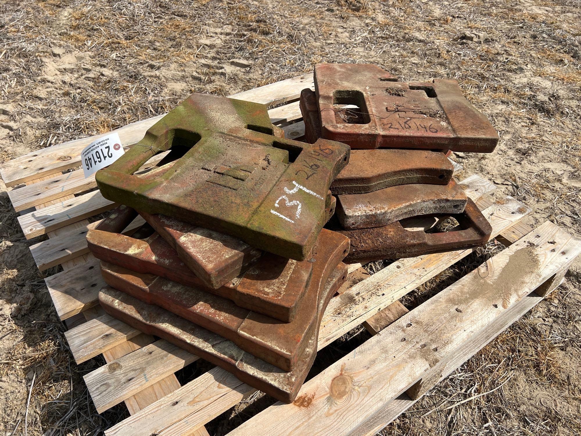 (9) STAMPED INTERNATIONAL FRONT WEIGHTS (A64278)