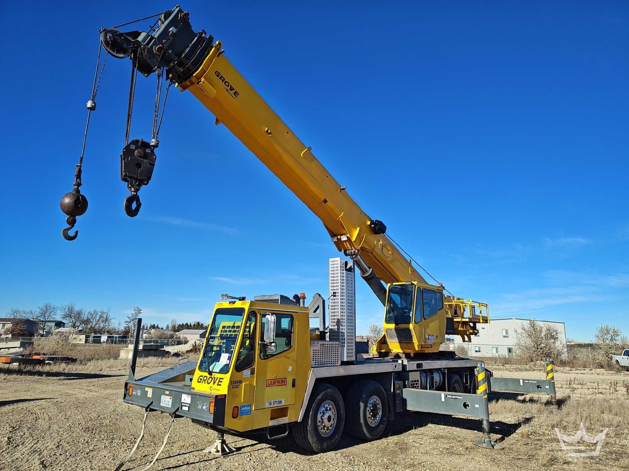 2014 Grove TMS700E 60 Ton 4 Section Quad Axle Crane Truck (A60460)