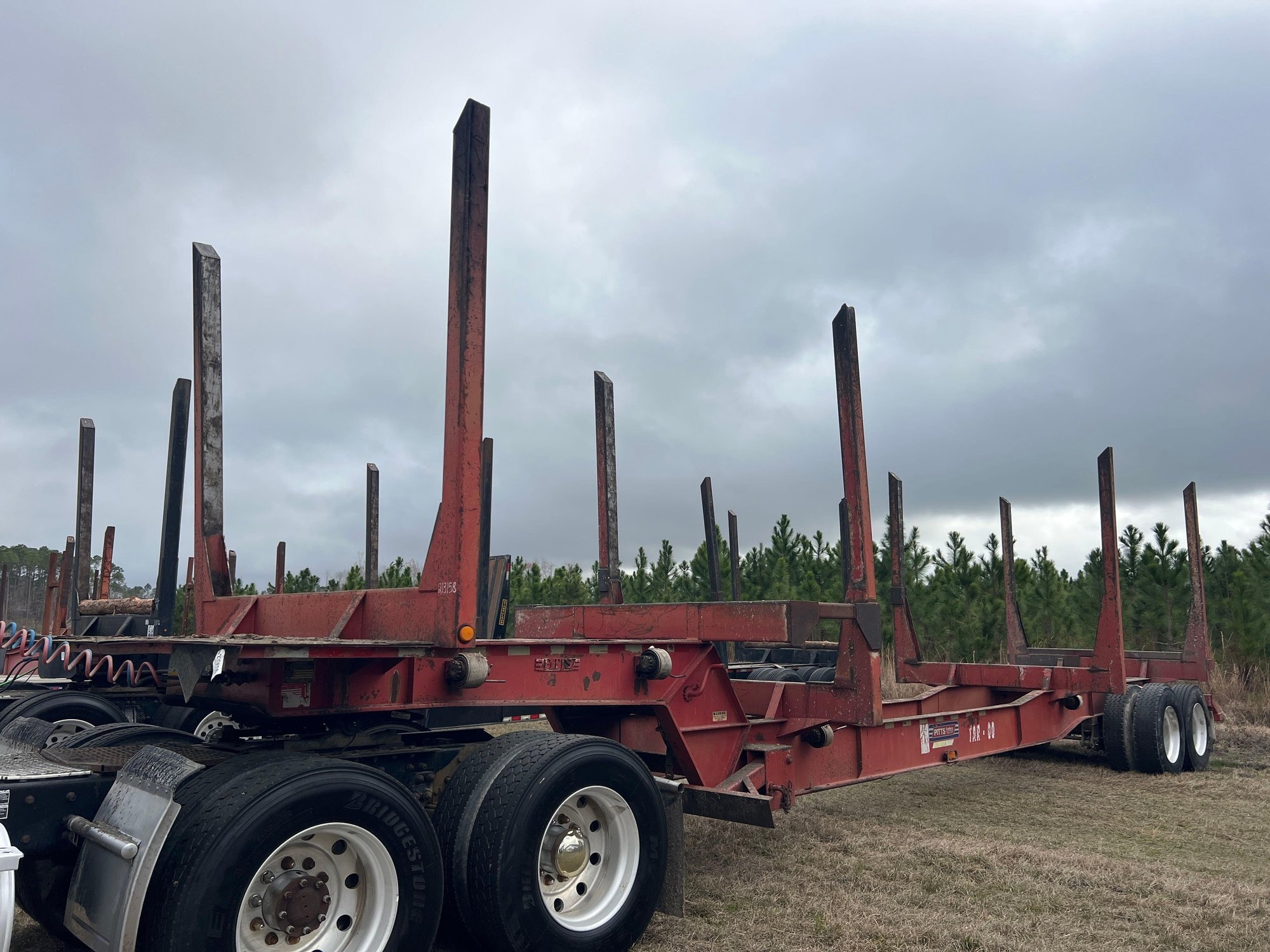 2006 PITTS 4 BOLSTER LOG TRAILER (A64276)
