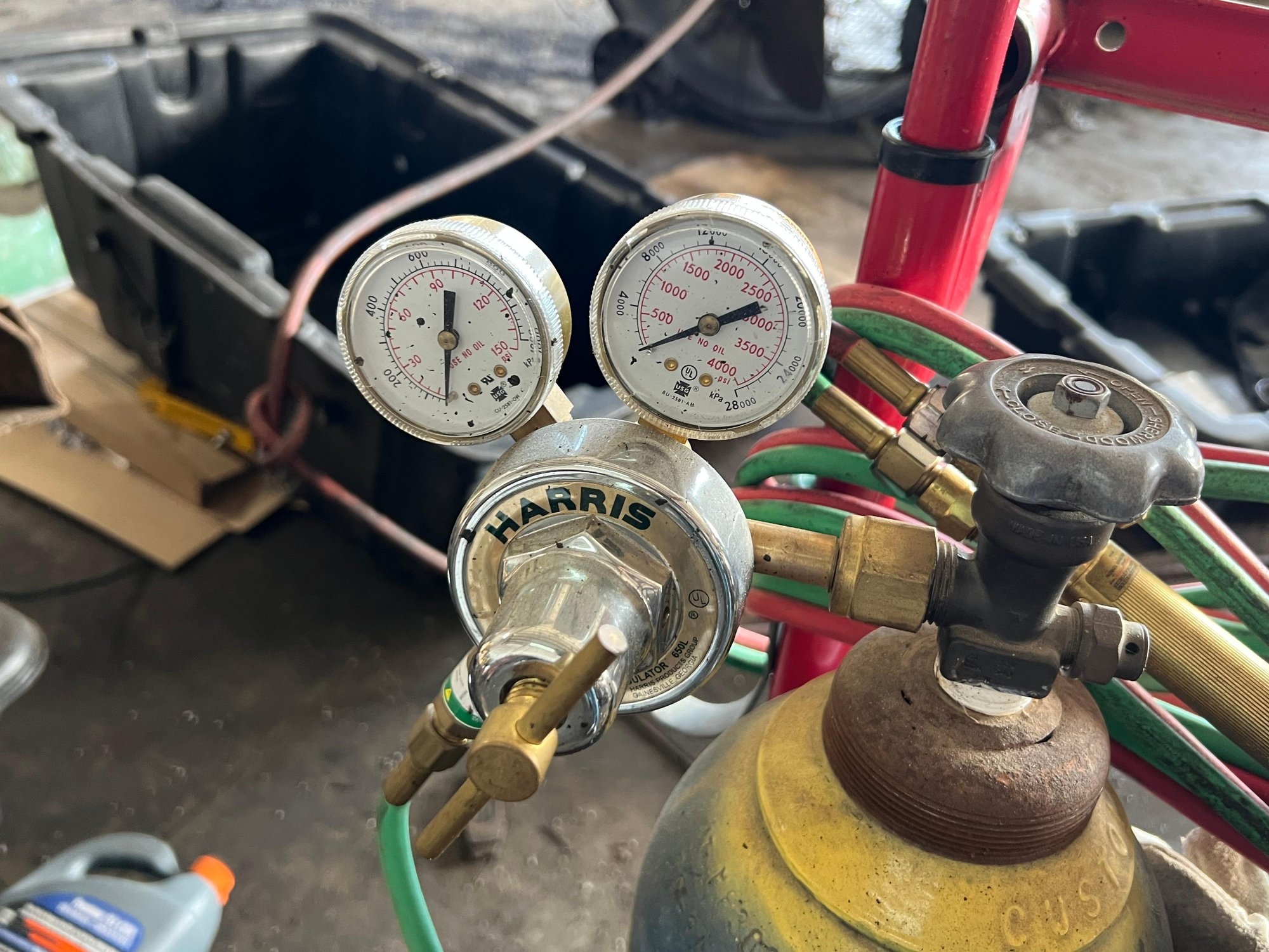 Oxy-acetylene Torch and Regulator Rig (A63689)