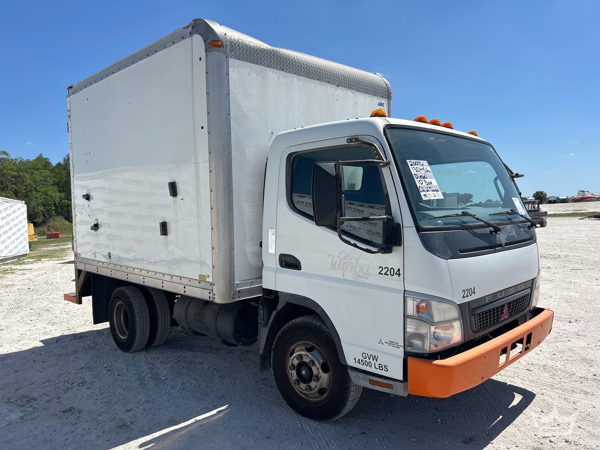 2007 Mitsubishi Fuso FE84D 10ft. Box Truck (A66736)
