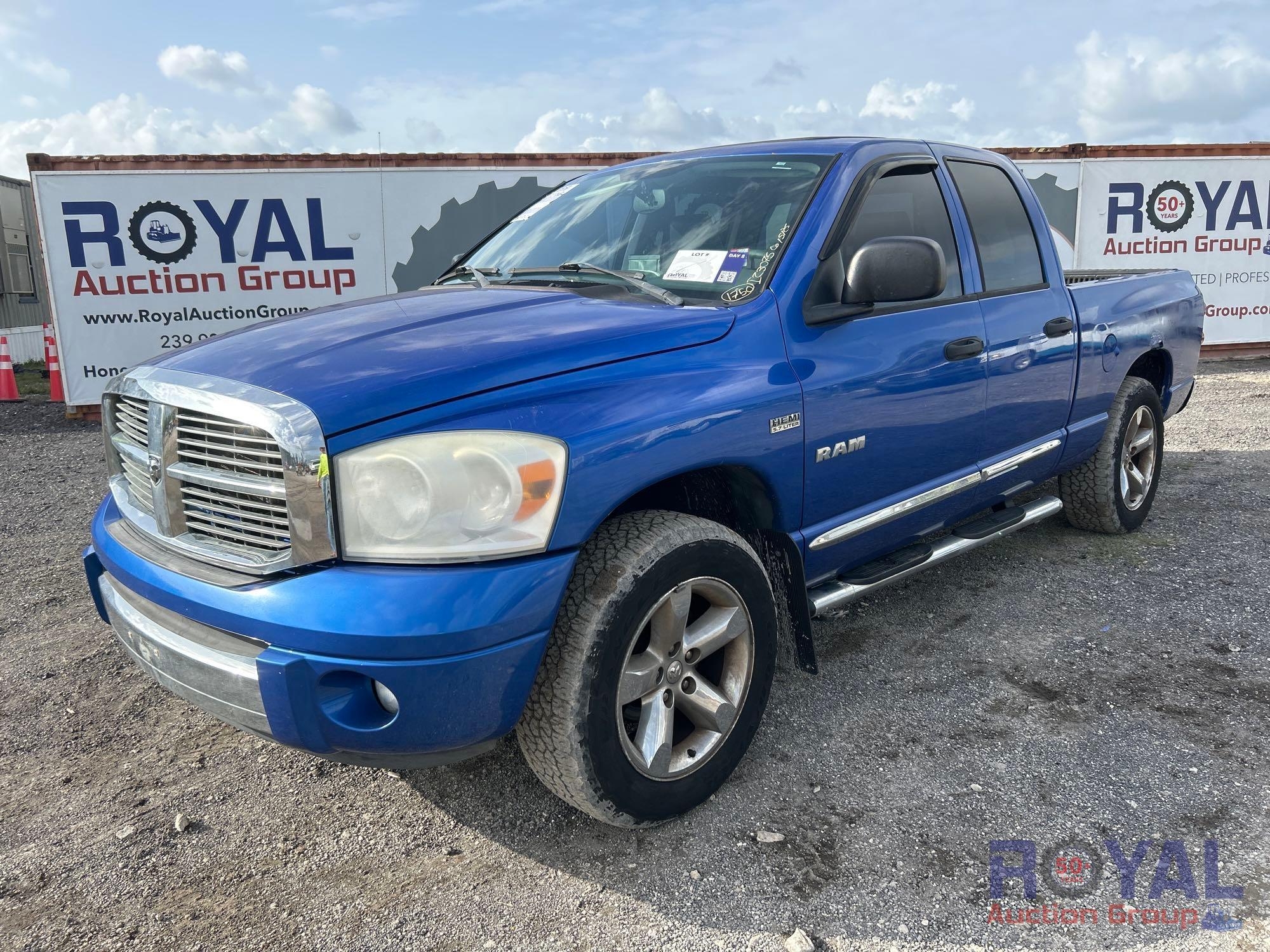 2008 Ram 1500 4x4 Crew Cab Pickup Truck (A46684)