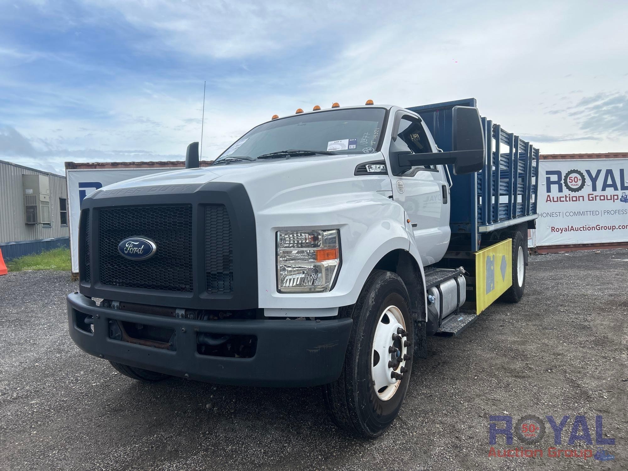 2017 Ford F-650 Stakebody Flatbed Truck (A53422)