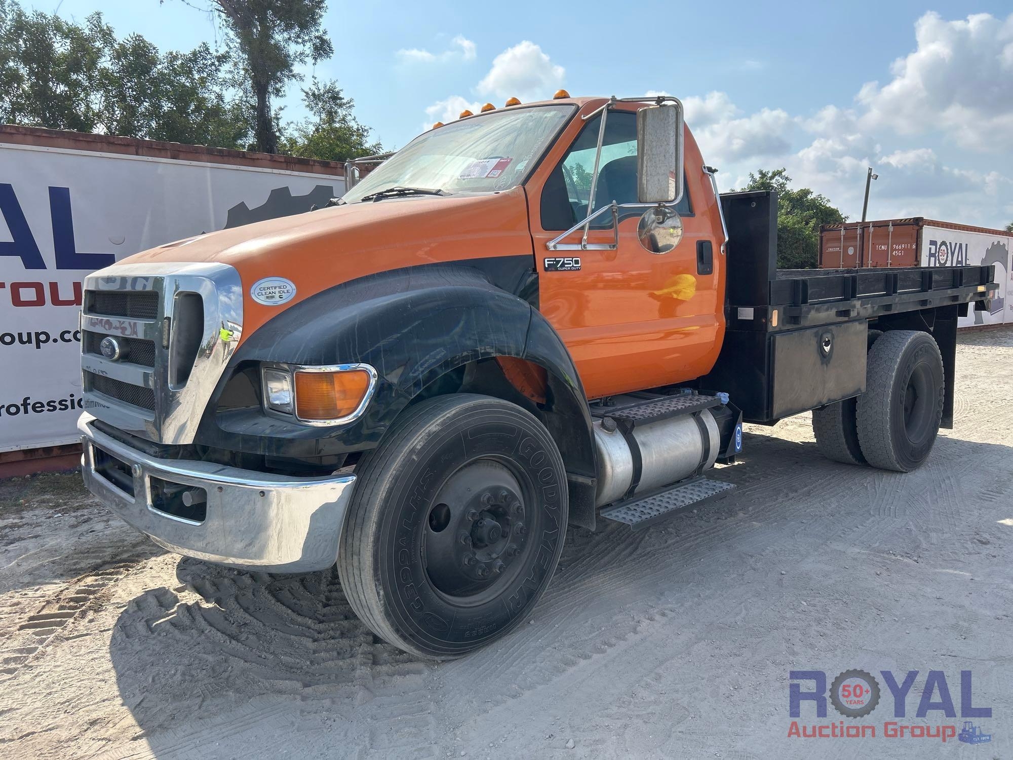 2015 Ford F-750 12FT Flatbed Truck (A46683)