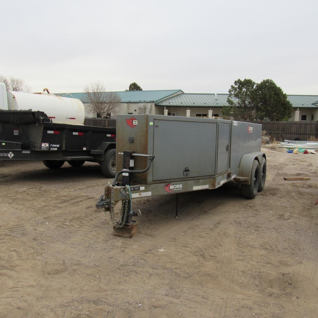 2021 Boss 990 Fuel Trailer, VIN: 1F9BT1028MB503652, Honda GC 160 Gas Fuel Pump, Tandem Axle, GVWR: (A59076)