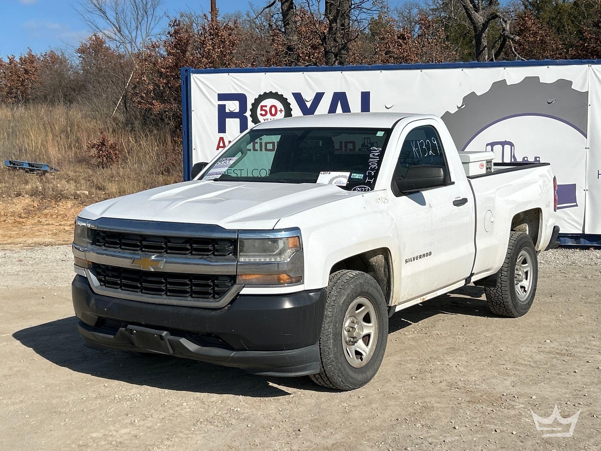 2016 Chevrolet Silverado 1500 Single Cab Pickup Truck (A60352)