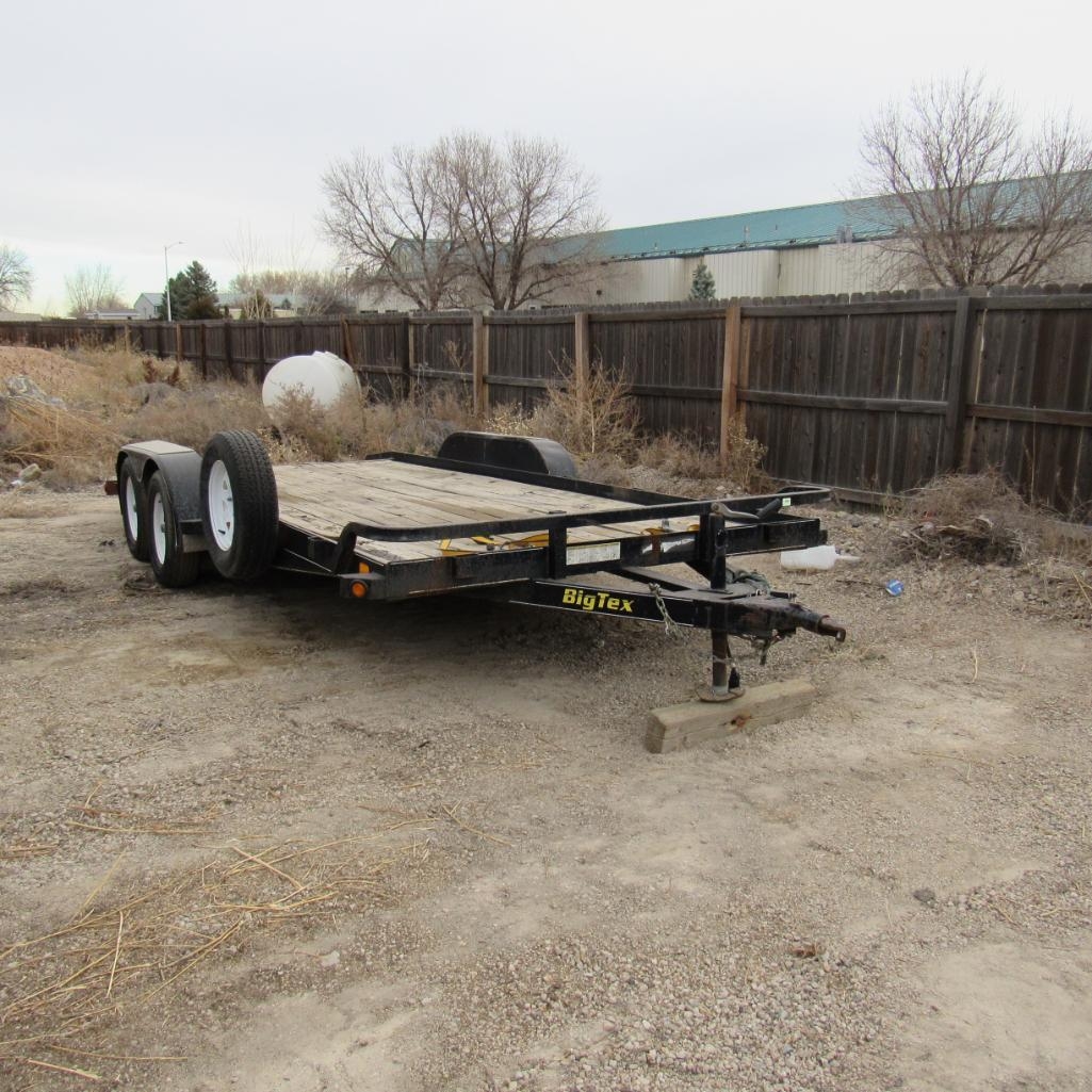 2010 Big Tex 18' Trailer, VIN: 16VCX182XB2E04765, Tandem Axle, GVWR: 7,000 Lbs., Asset# 25 (A59076)