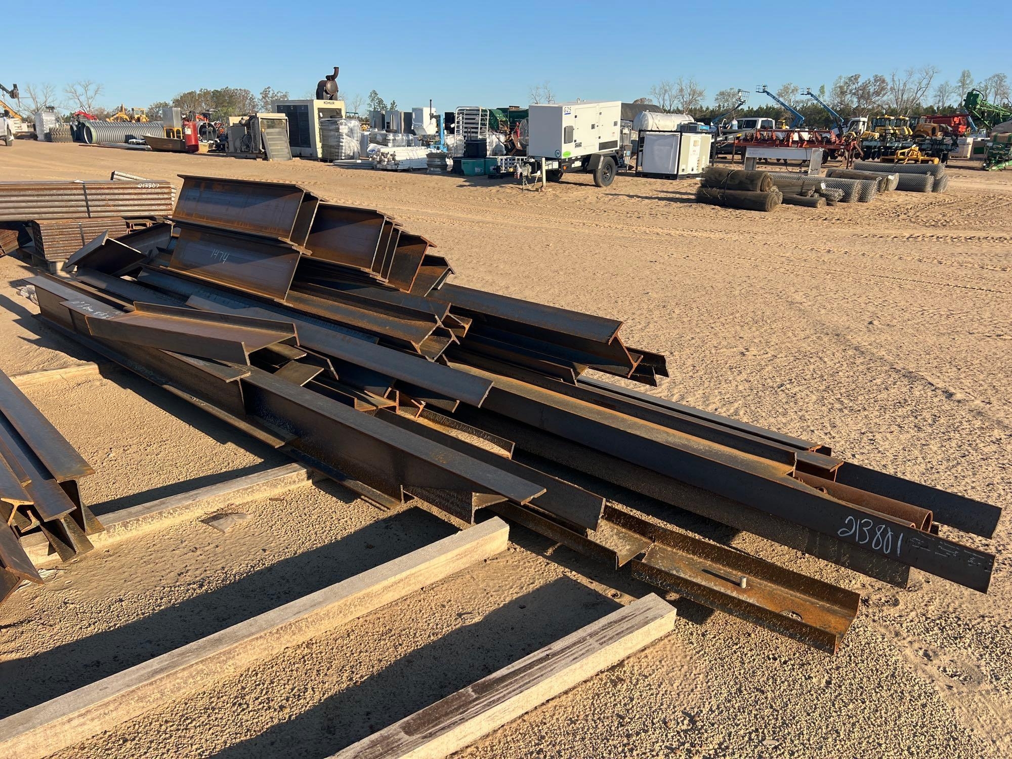 APPROX (50) PIECES OF 10" I-BEAM UP TO 16' (A64280)