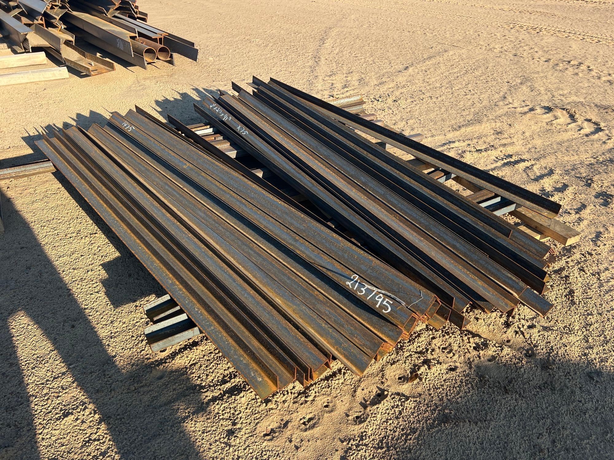 APPROX (75) 2" X 2" X 8" ANGLE IRON (A64280)