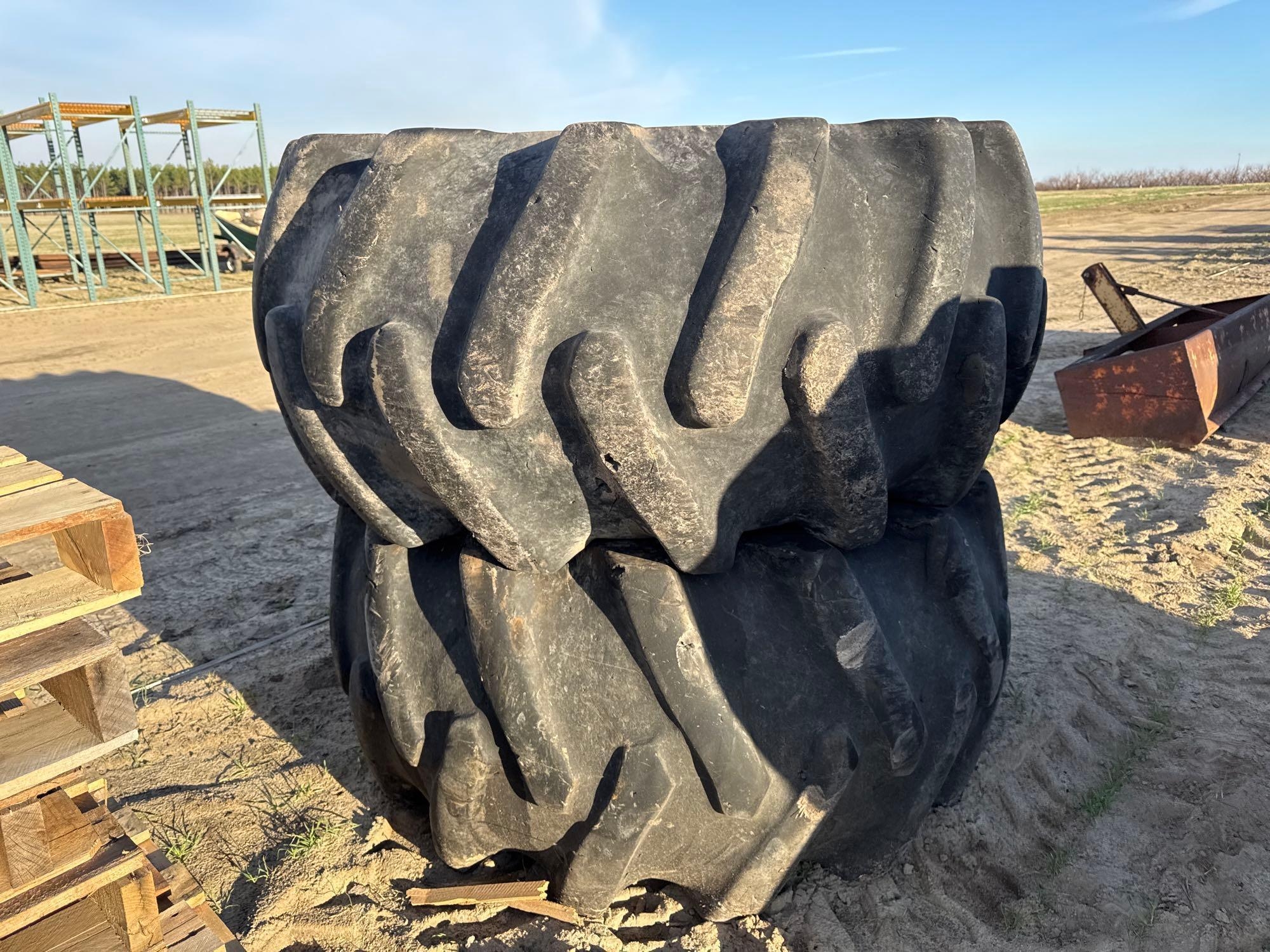 (2) 28LX26 TIRES & RIMS (A63745)