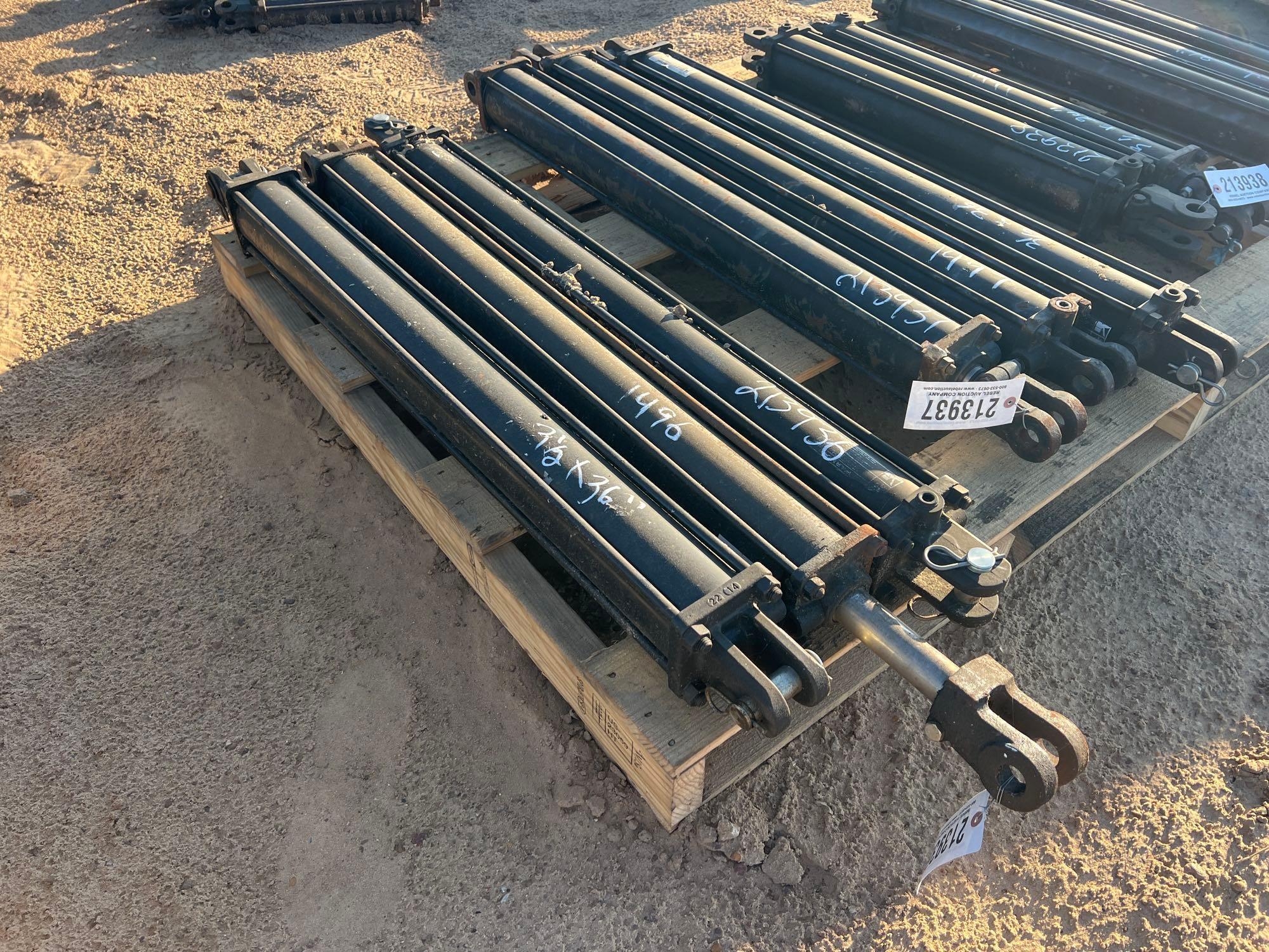 (3) 3 1/2" X 36" HYD CYLINDERS (A64280)