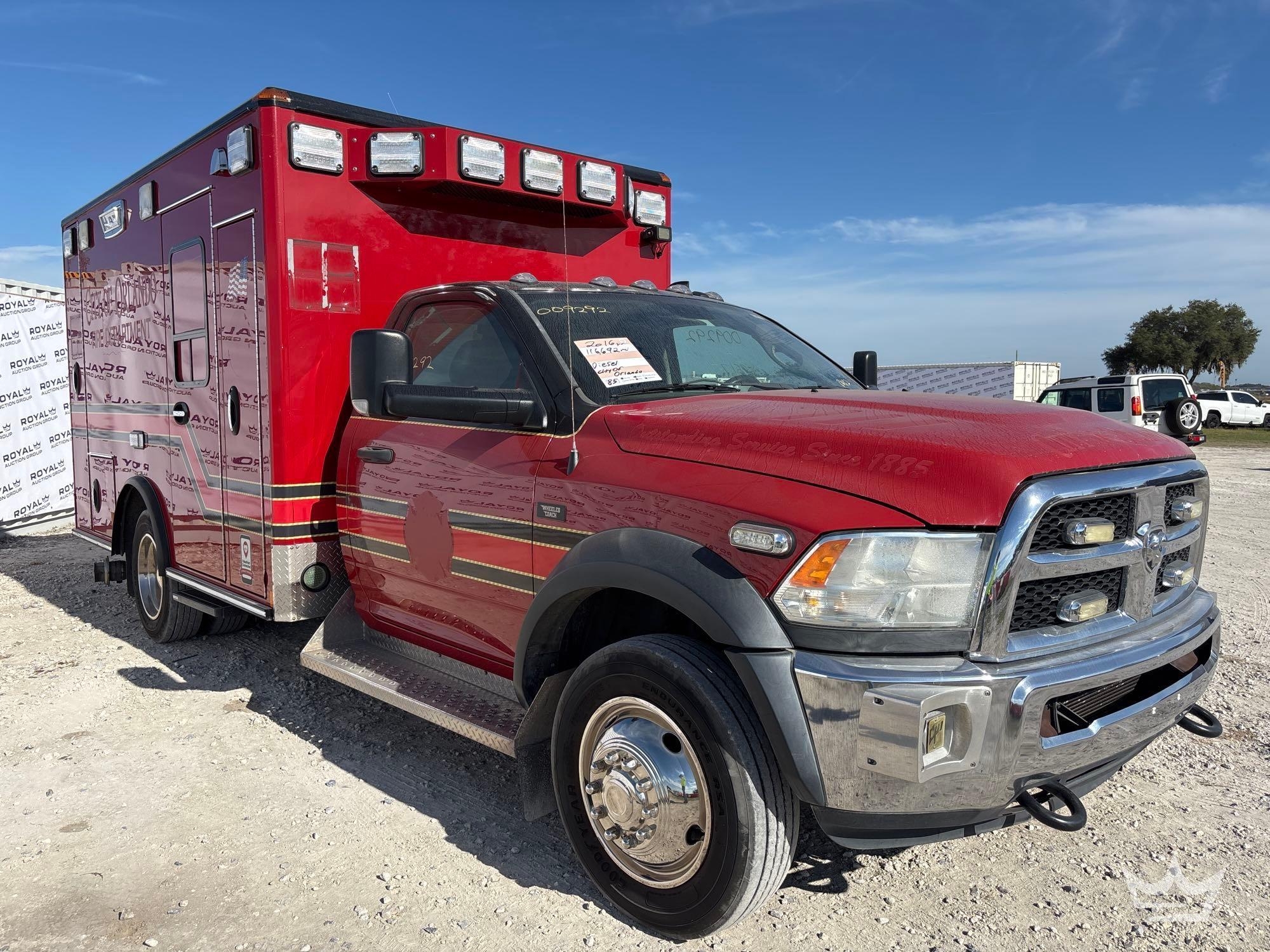 2016 Ram 4500 Chassis Ambulance (A59230)