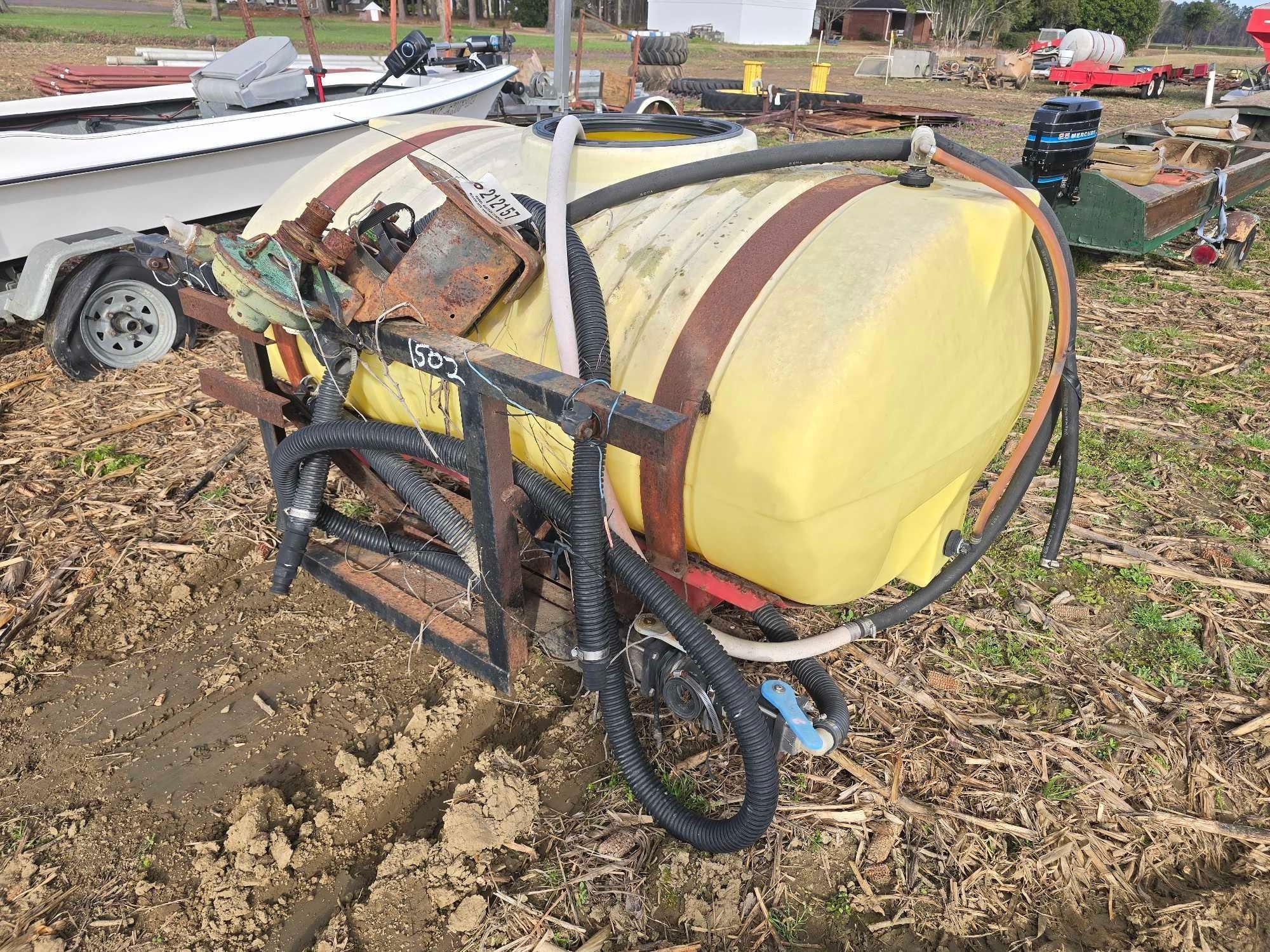 300 GALLON POLY FRONT MOUNT TANK & PUMP (A63291)