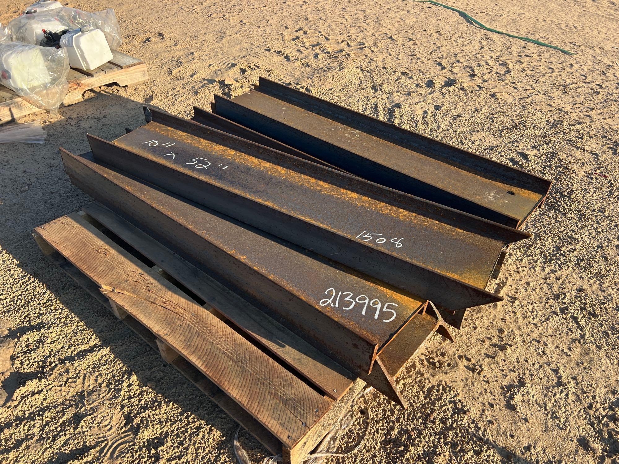 (8) 10" X 52" CHANNEL IRON (A64280)