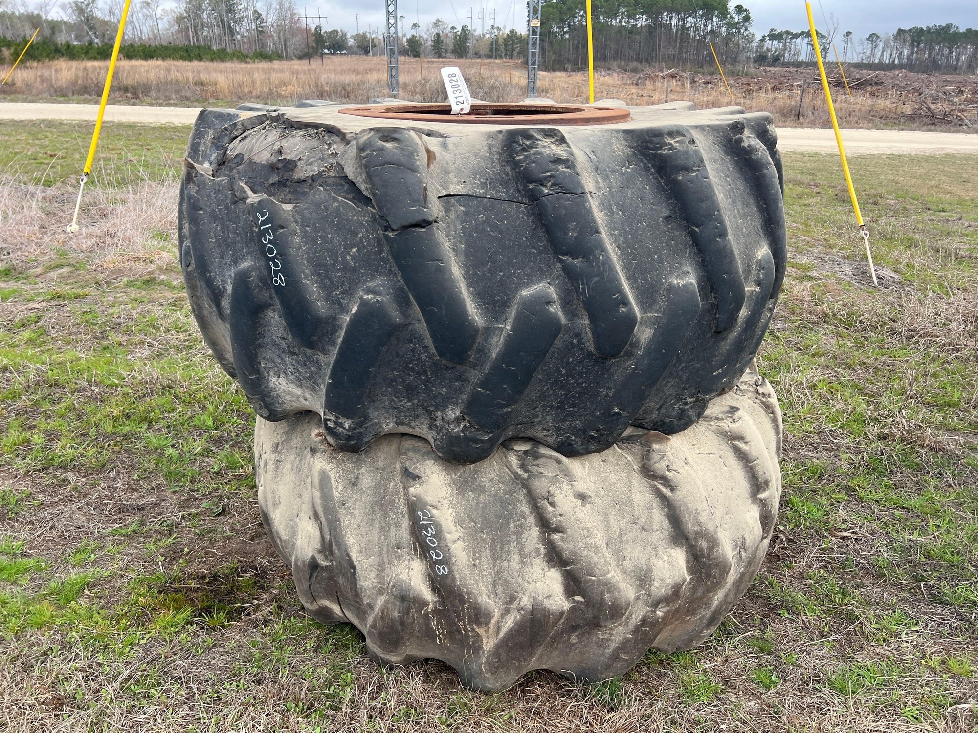 (2) FORESTRY TIRES ON RIMS (A64276)