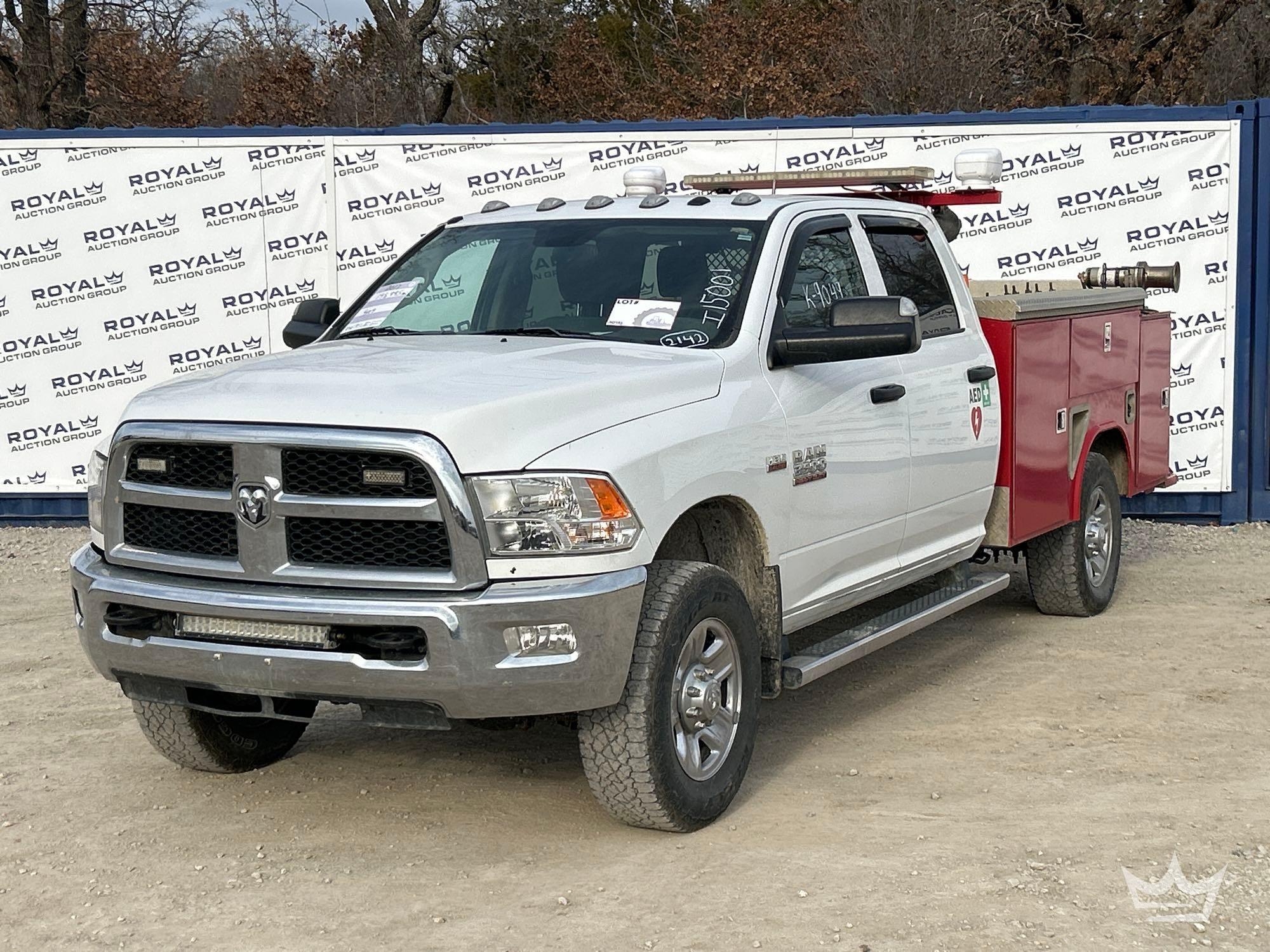 2017 Ram 3500 4x4 Crew Cab Service Truck (A60352)