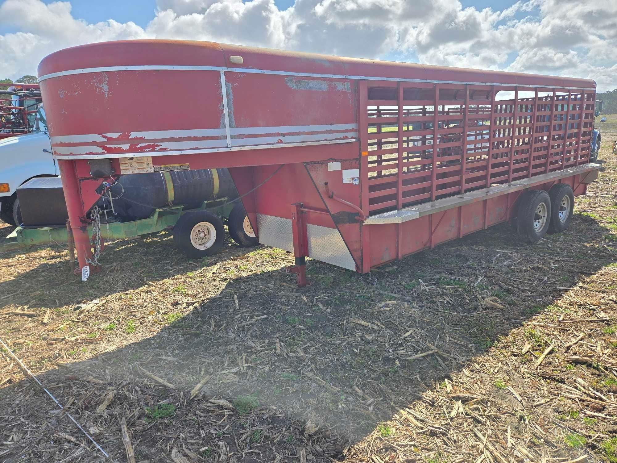 K&K 20' GOOSENECK LIVESTOCK TRAILER (A63291)