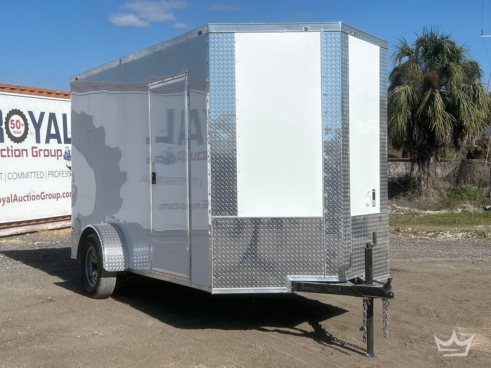 2025 J and C 6X12SA 12ft S/A Enclosed Trailer (A56859)