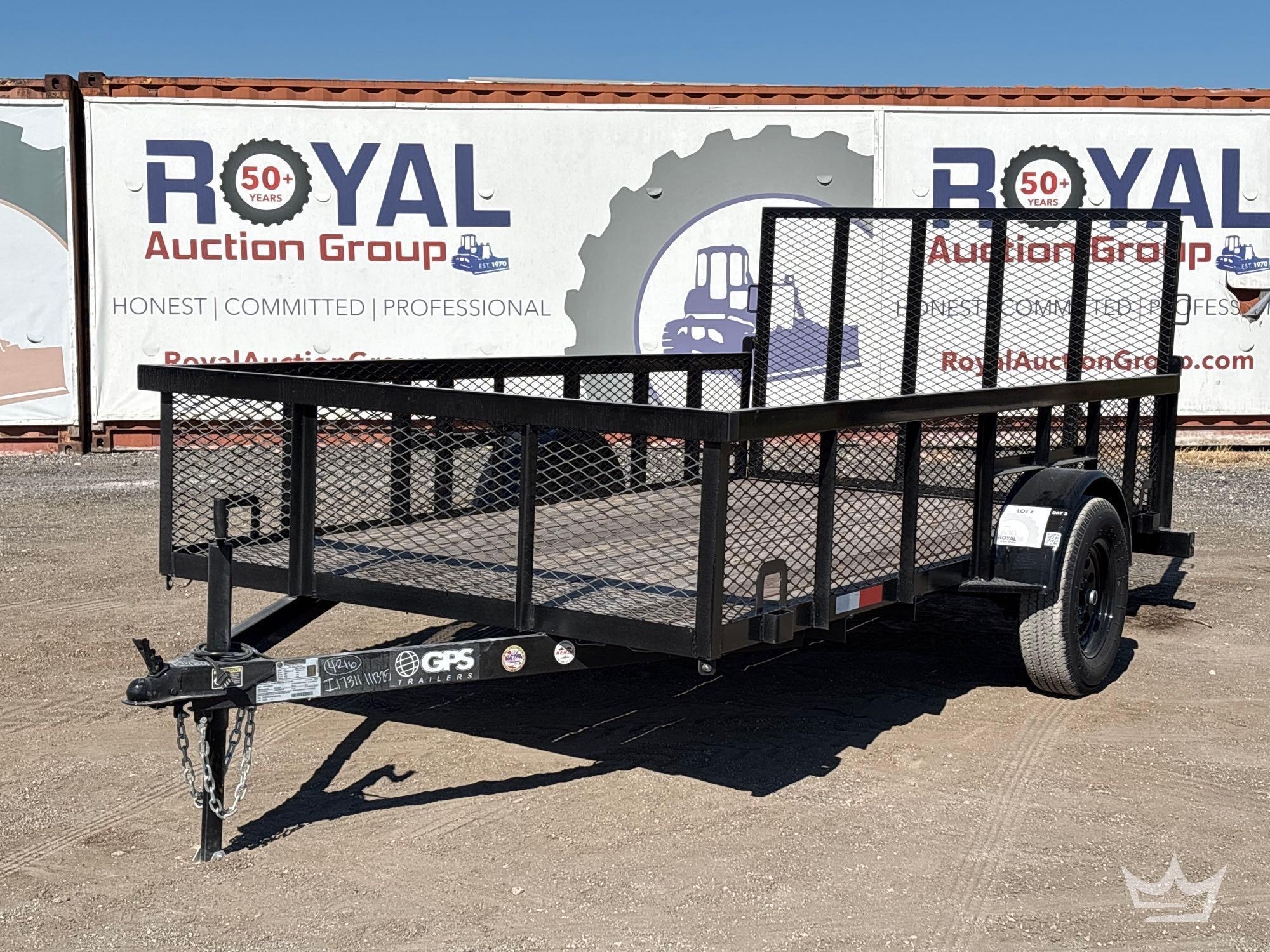 2025 GPS GT612 S/A 12ft Utility Trailer (A56859)