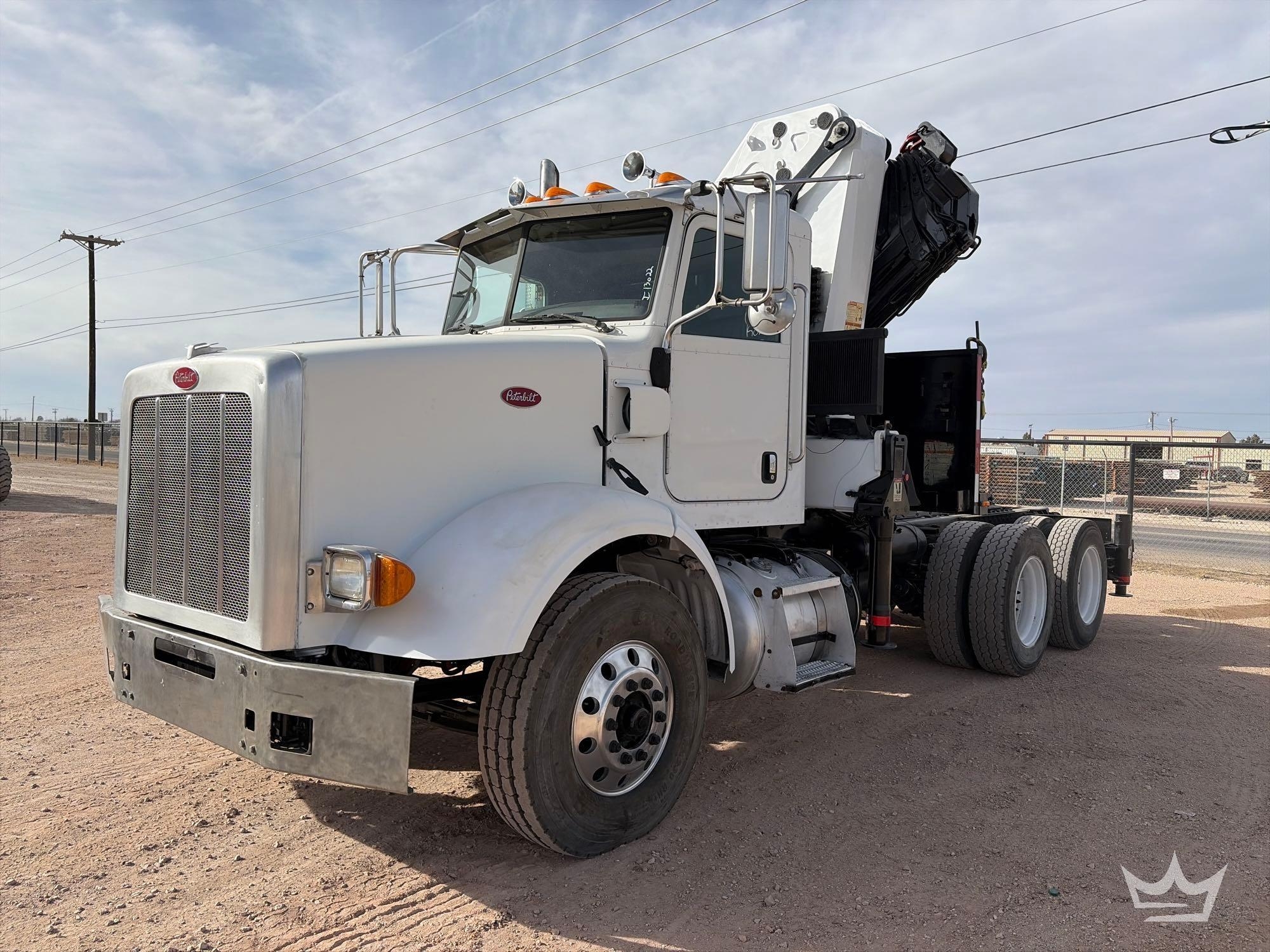 2013 Peterbilt 365 IMT 40/275K6 9.5 Ton Knuckleboom Crane Truck (A60352)