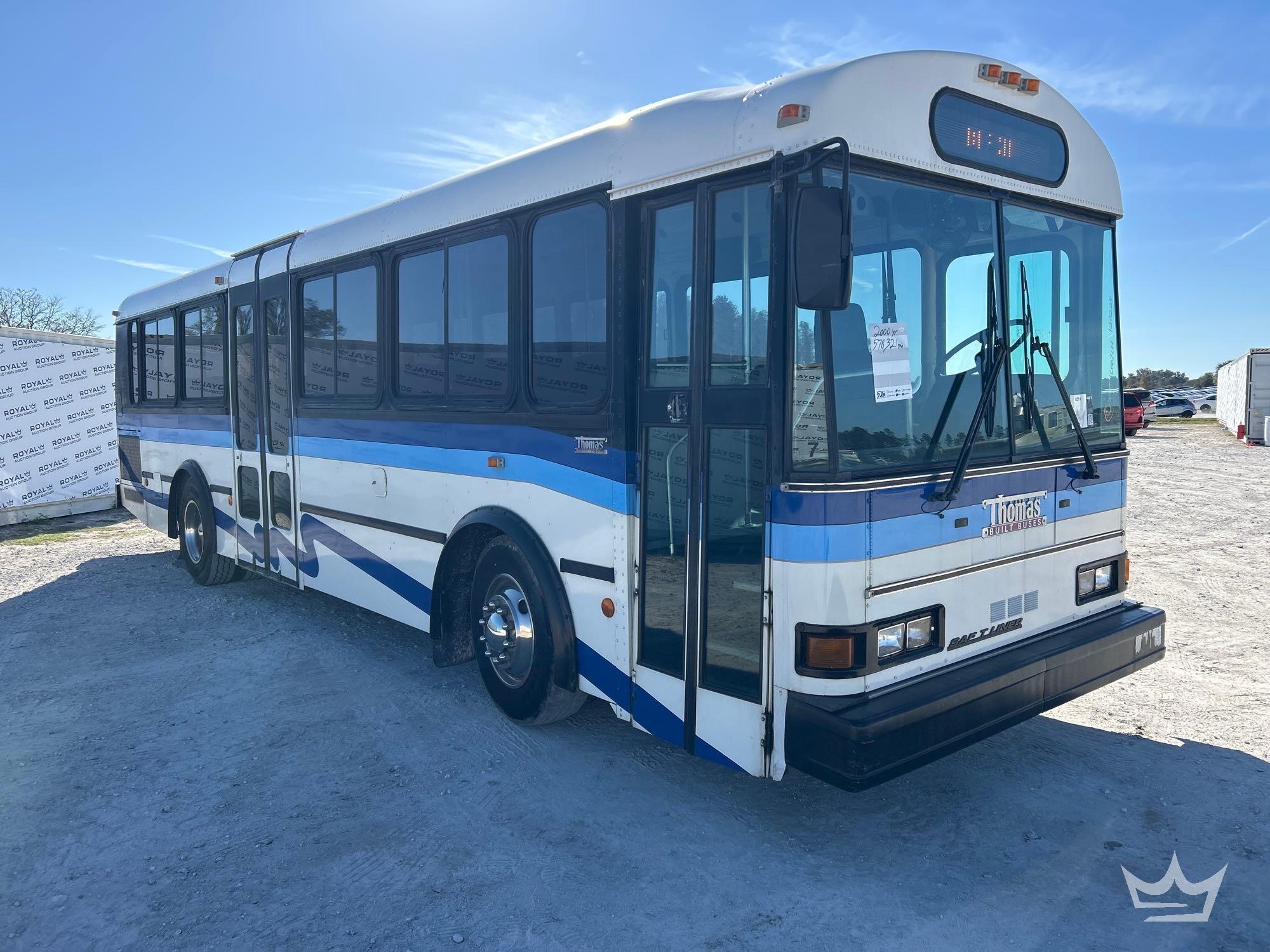 2000 Thomas Built Saf-T-Liner Transit Passenger Bus (A59230)
