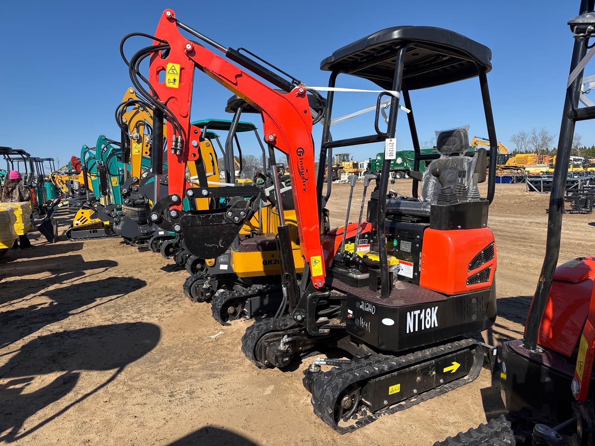 UNUSED CFG INDUSTRIAL NT18K MINI EXCAVATOR (A62130)