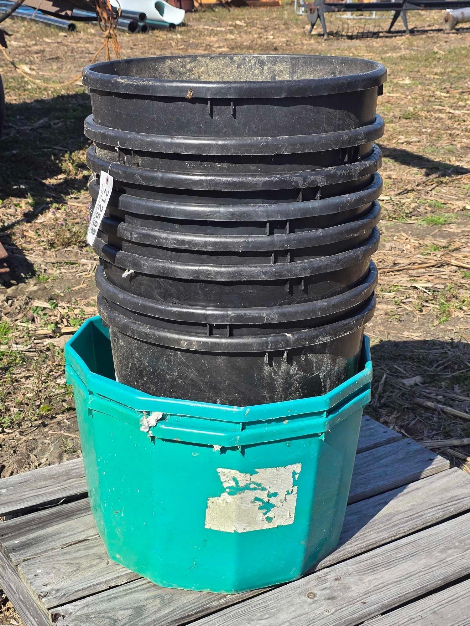 (10) PLASTIC BUCKETS (A63291)