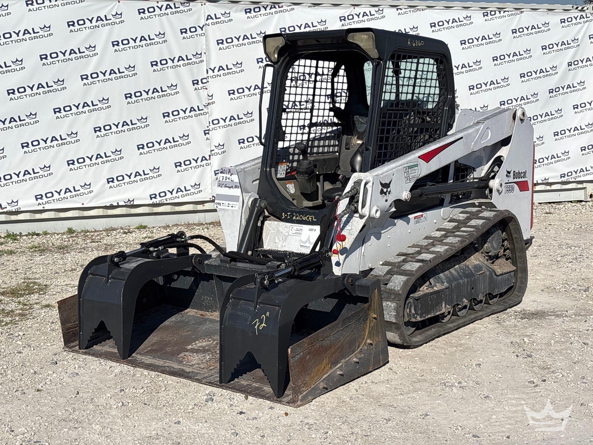 2017 Bobcat T550 Compact Track Loader Skid Steer (A61572)