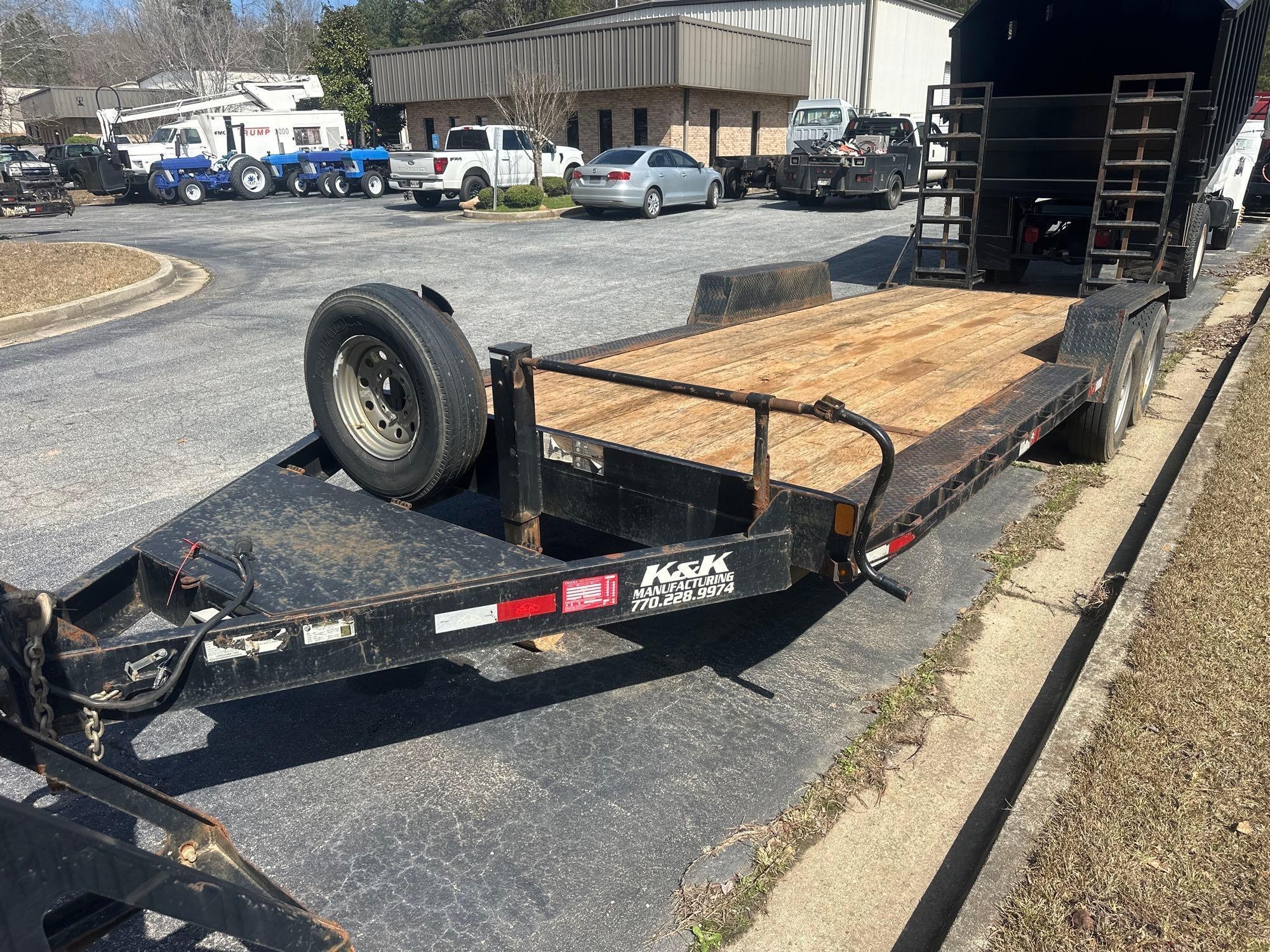 2019 K&K Equipment Trailer, VIN # 1K9PE2029KA175459 (A65563)